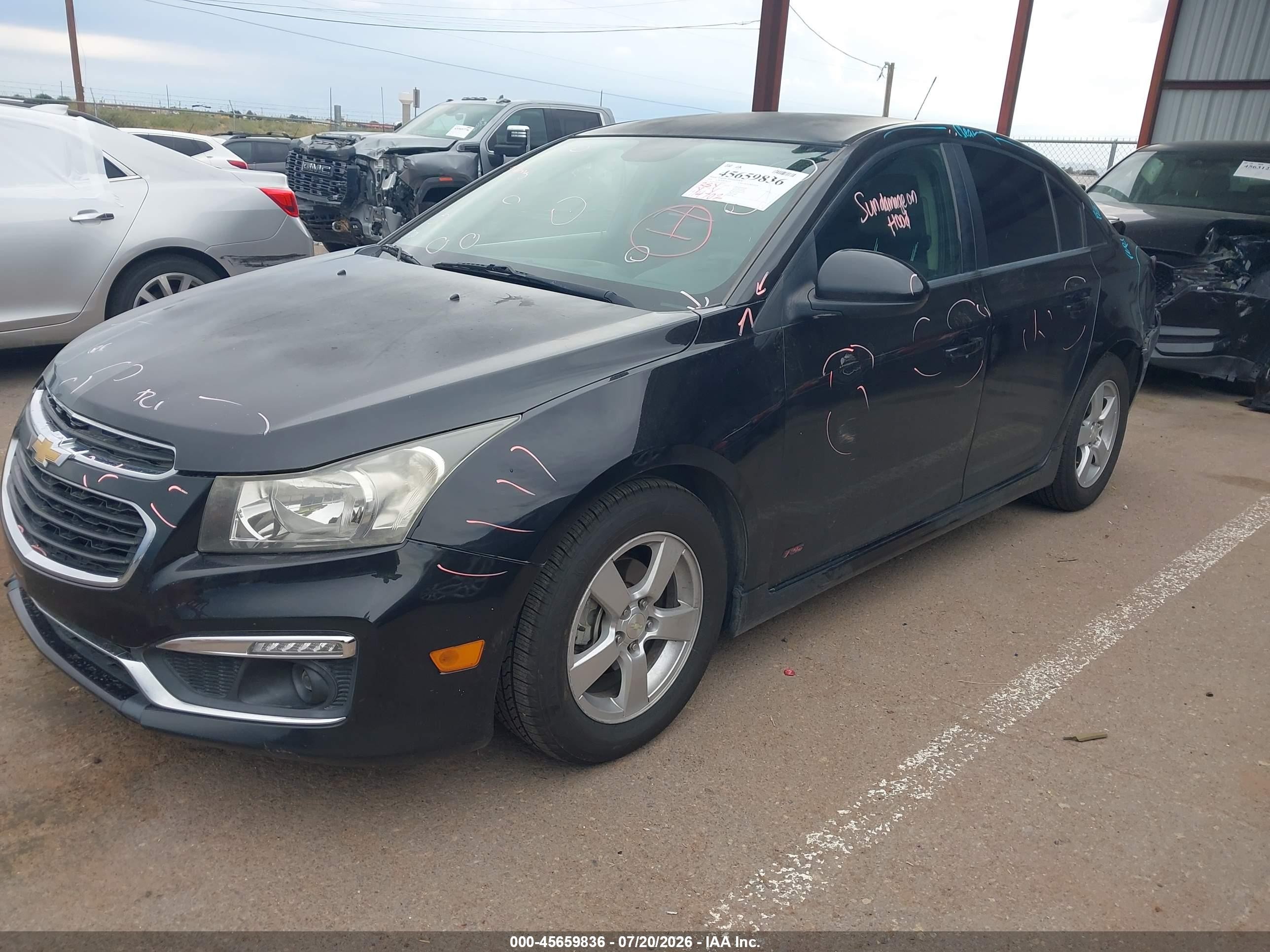 2016 Chevrolet Cruze Limited 1lt Auto Черный vin: 1G1PE5SB2G7168602