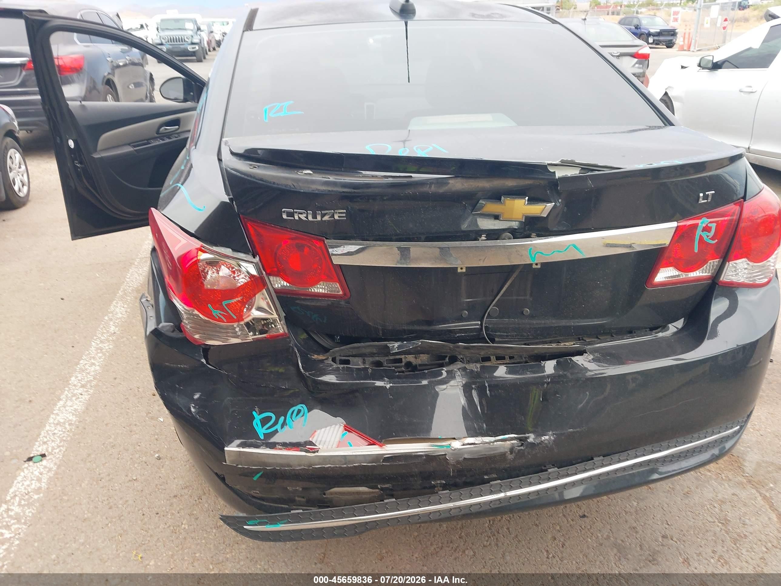 2016 Chevrolet Cruze Limited 1lt Auto Черный vin: 1G1PE5SB2G7168602