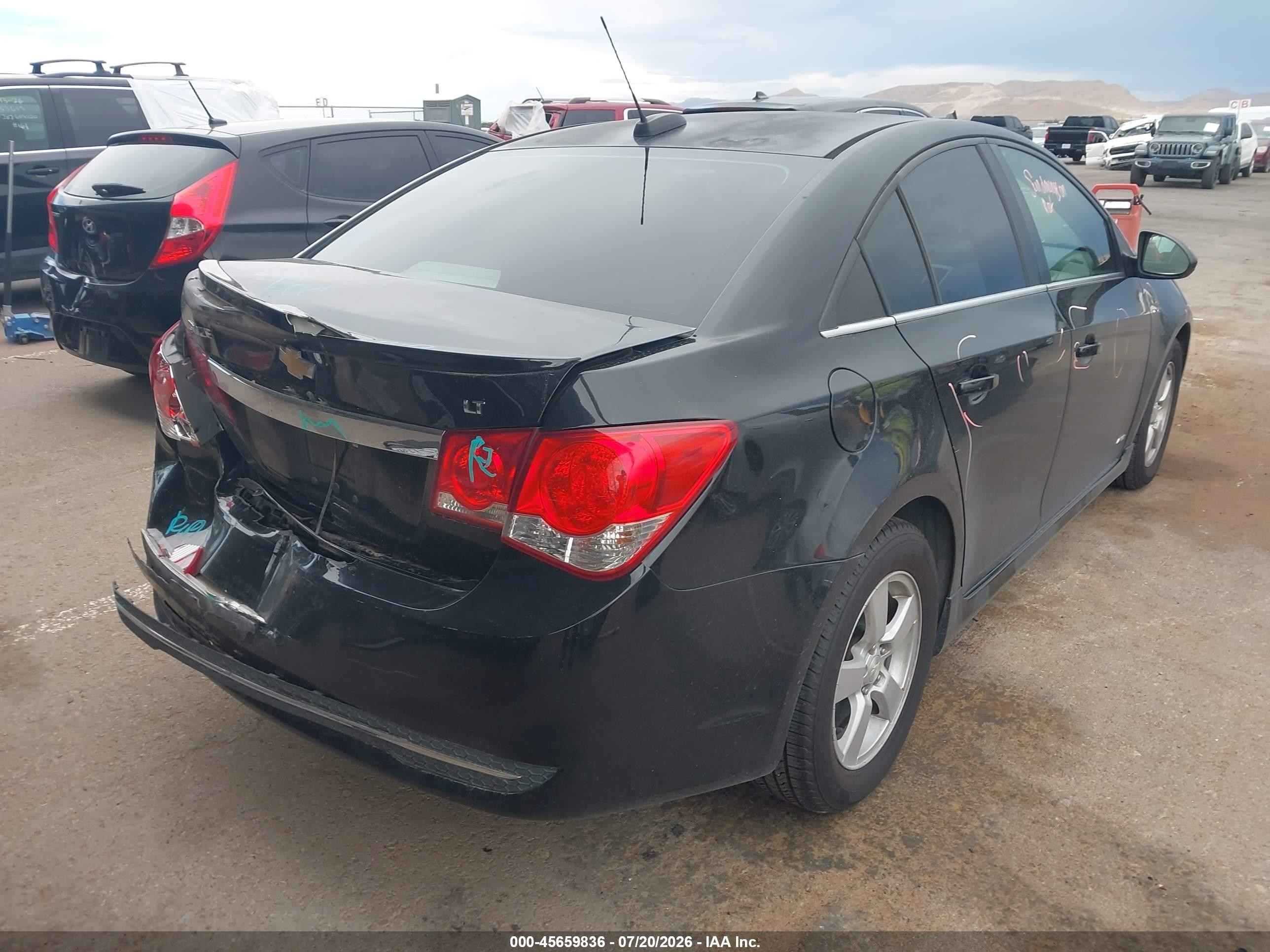 2016 Chevrolet Cruze Limited 1lt Auto Черный vin: 1G1PE5SB2G7168602