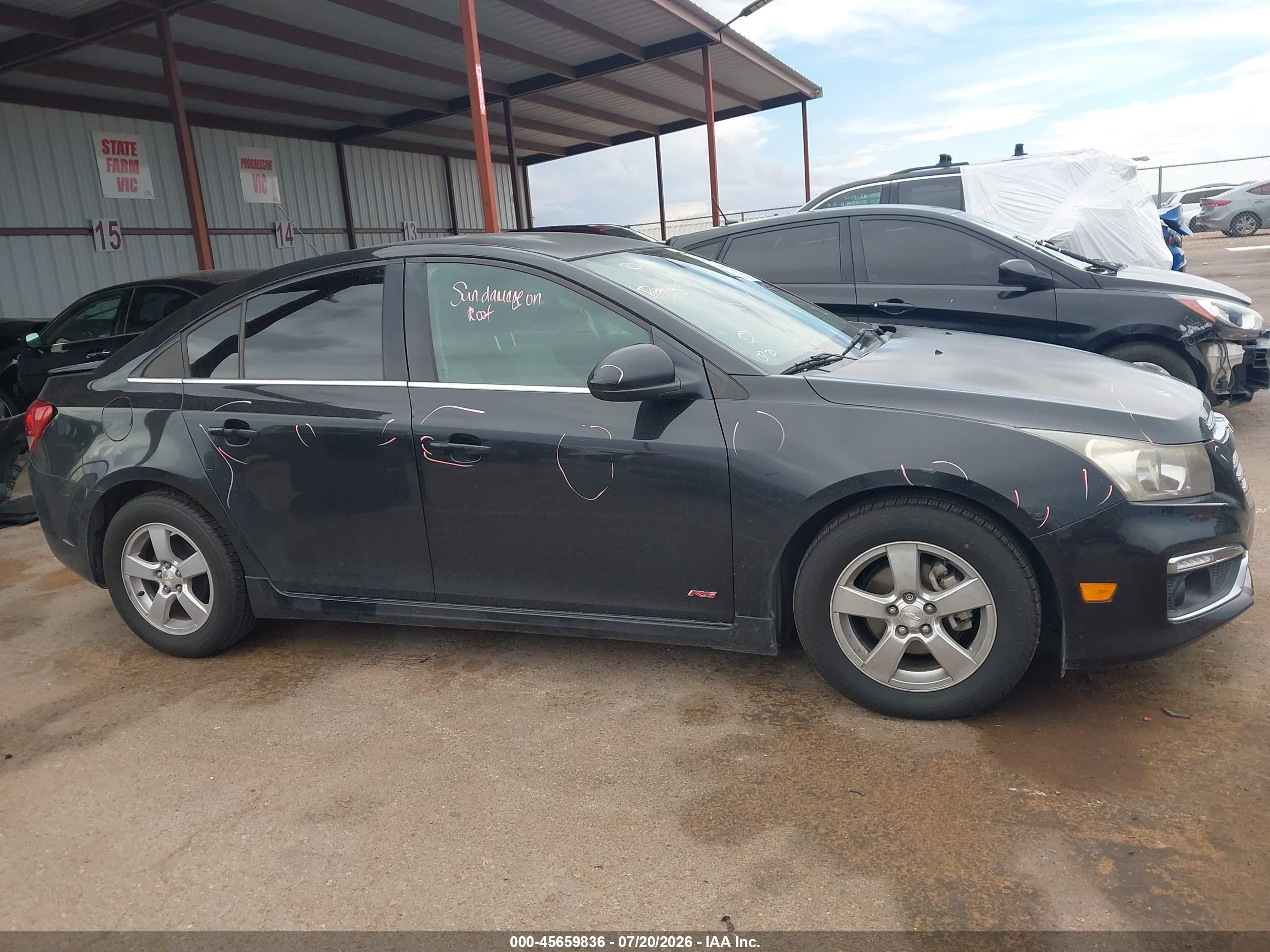 2016 Chevrolet Cruze Limited 1lt Auto Черный vin: 1G1PE5SB2G7168602