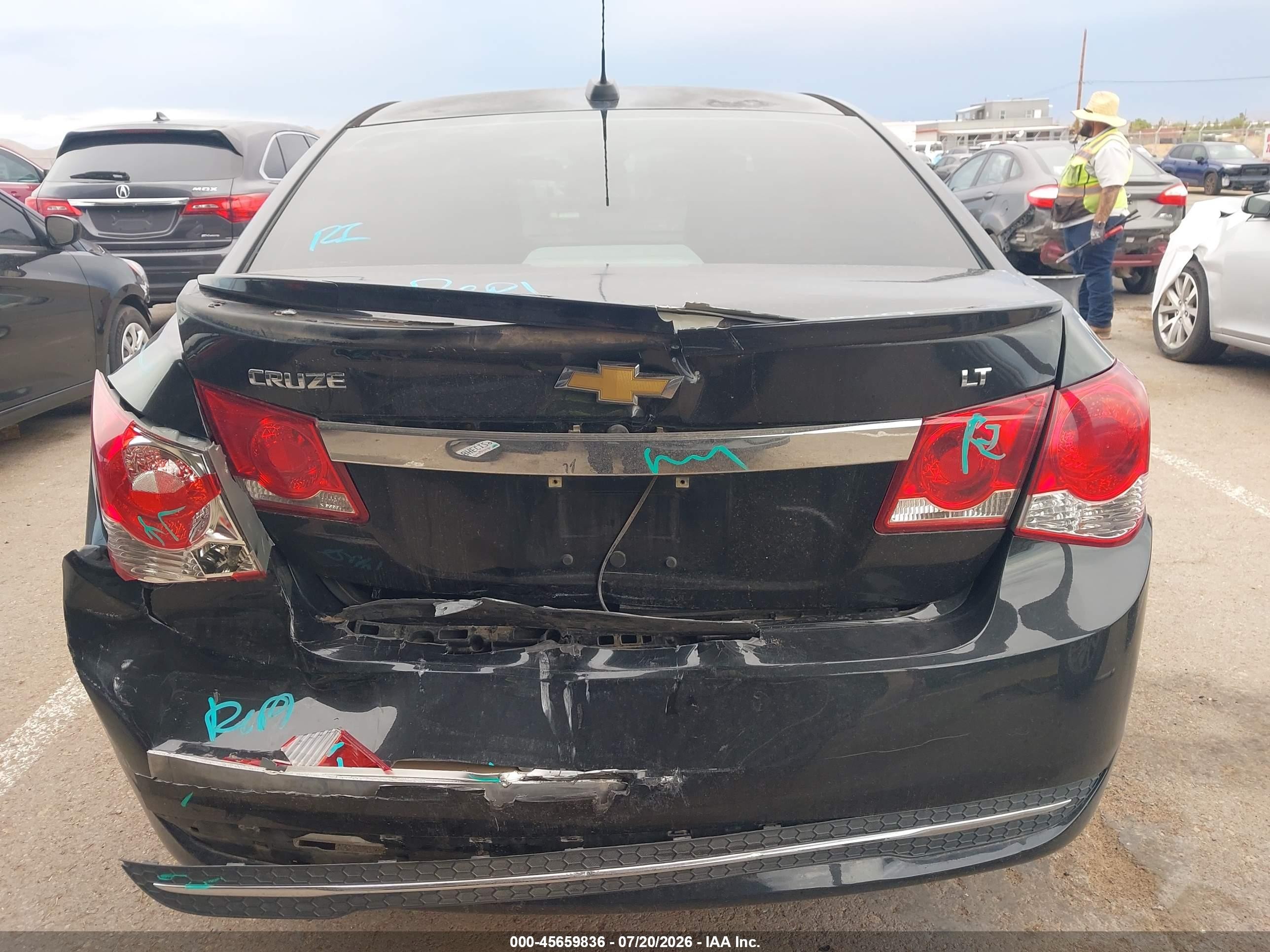 2016 Chevrolet Cruze Limited 1lt Auto Черный vin: 1G1PE5SB2G7168602