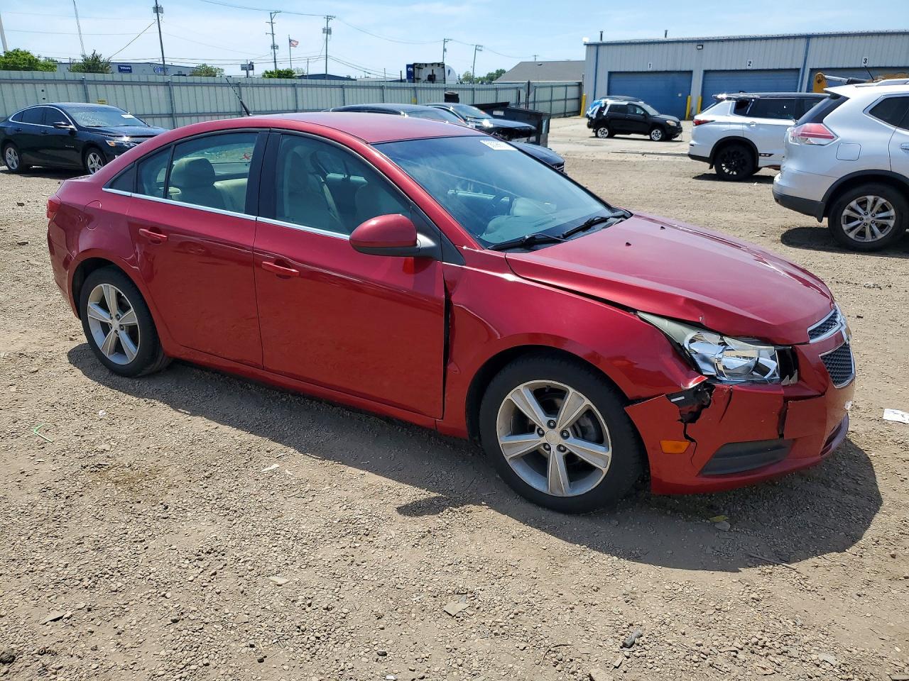 2013 Chevrolet Cruze Lt Burgundy vin: 1G1PE5SB3D7110767