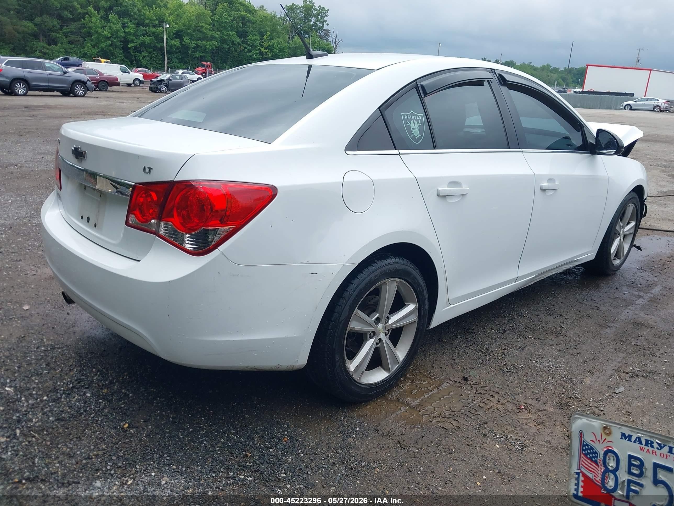 2013 Chevrolet Cruze 2lt Auto Белый vin: 1G1PE5SB3D7142098