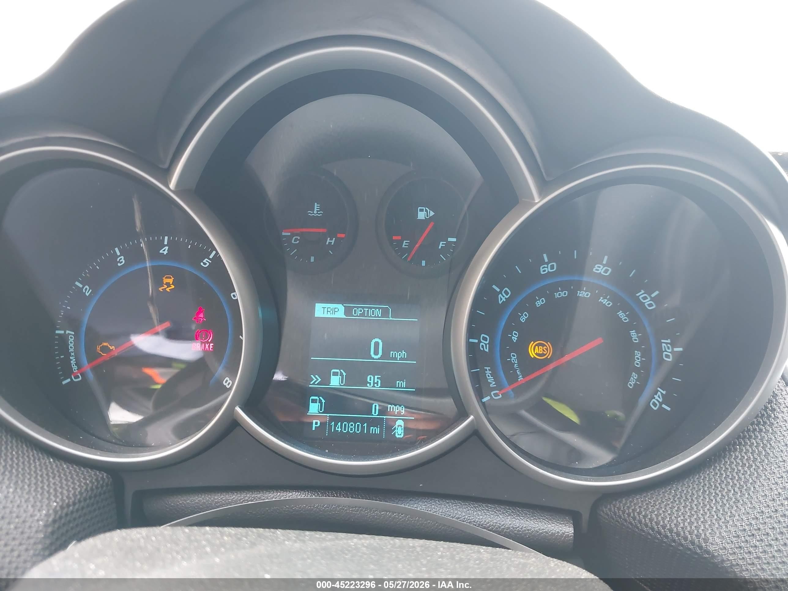 2013 Chevrolet Cruze 2lt Auto Белый vin: 1G1PE5SB3D7142098