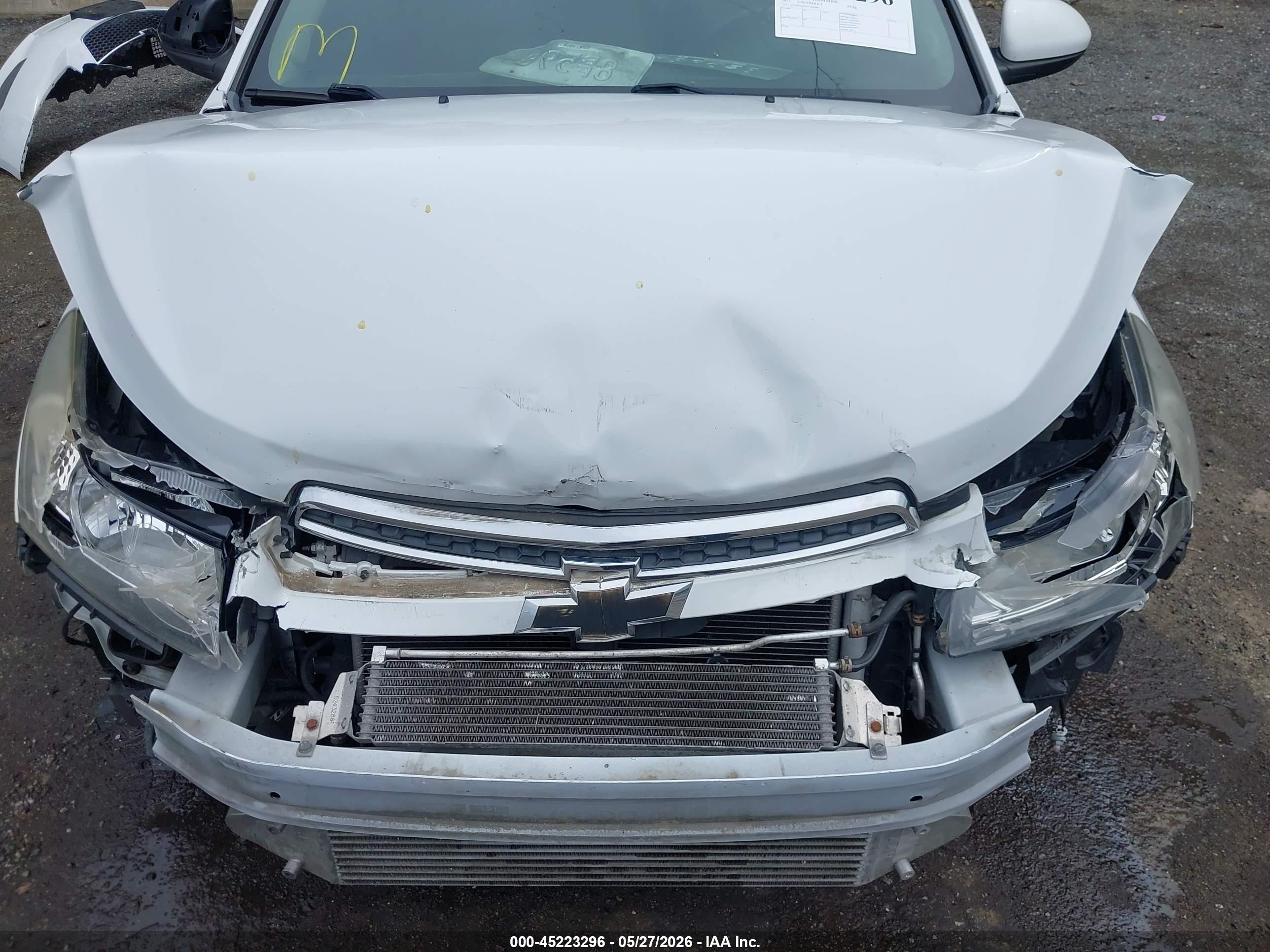 2013 Chevrolet Cruze 2lt Auto Белый vin: 1G1PE5SB3D7142098