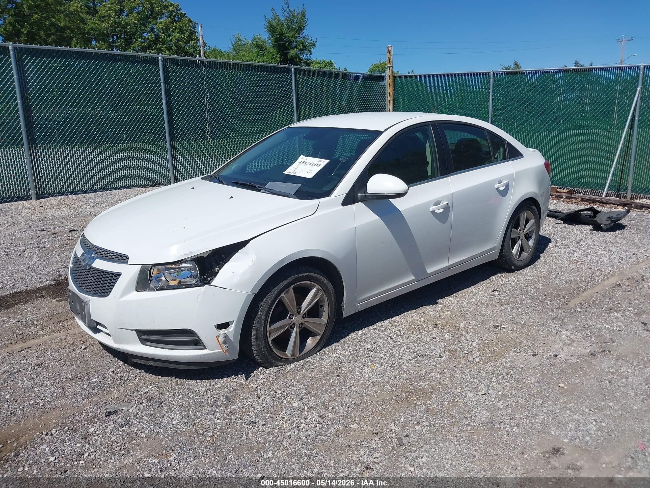 2013 Chevrolet Cruze 2lt Auto White vin: 1G1PE5SB3D7208309