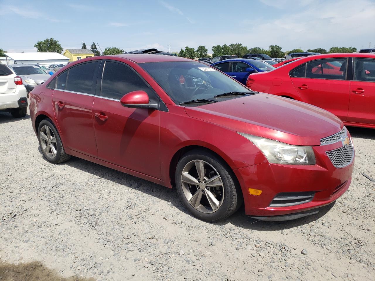 2014 Chevrolet Cruze Lt Red vin: 1G1PE5SB3E7122645