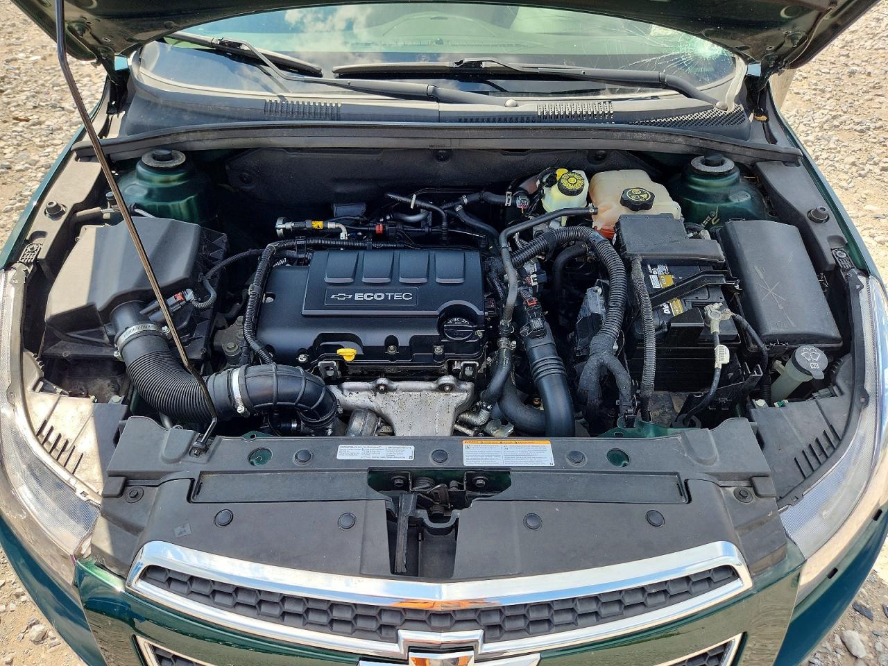 2014 Chevrolet Cruze Lt Green vin: 1G1PE5SB3E7163485