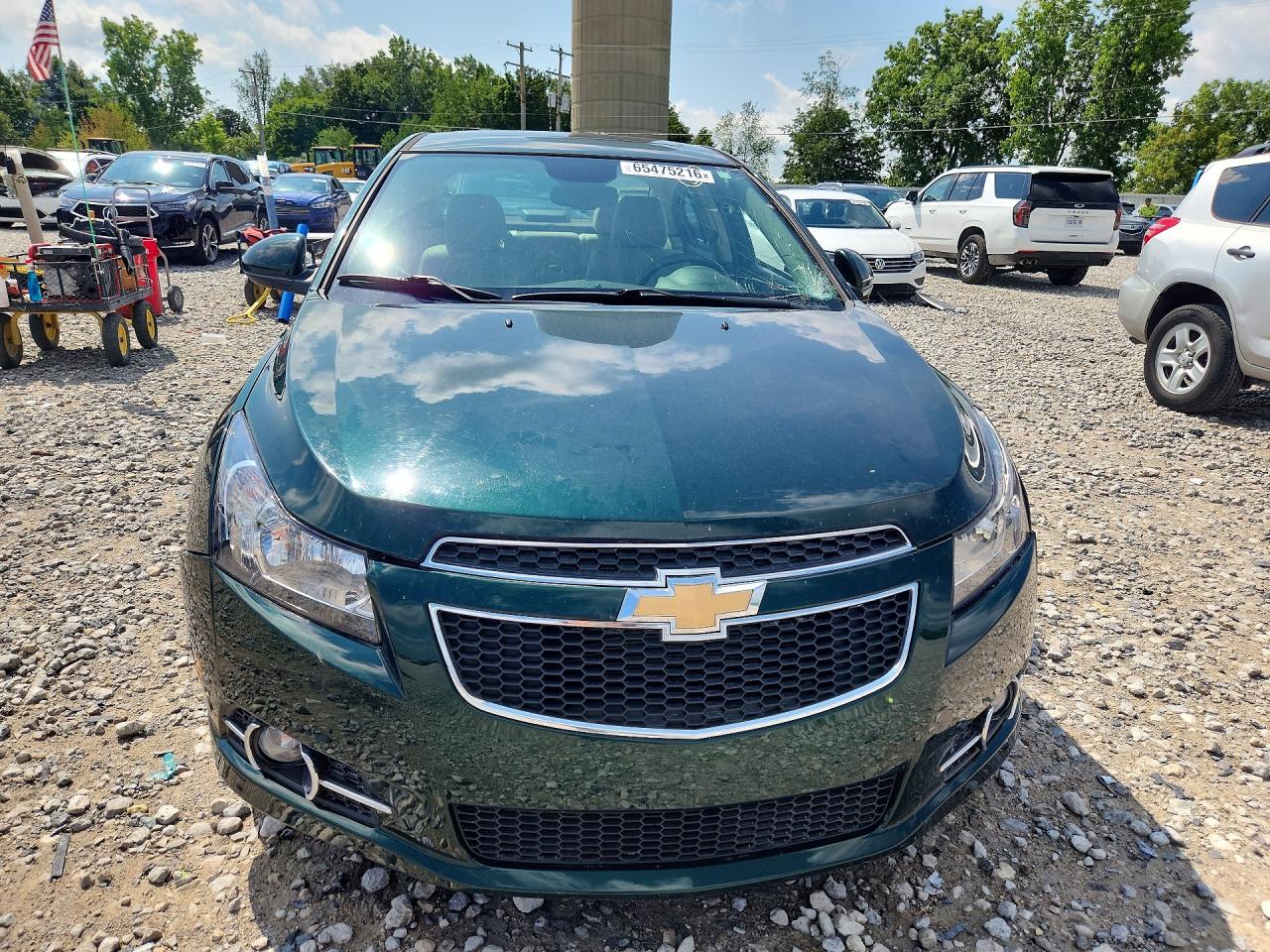 2014 Chevrolet Cruze Lt Green vin: 1G1PE5SB3E7163485