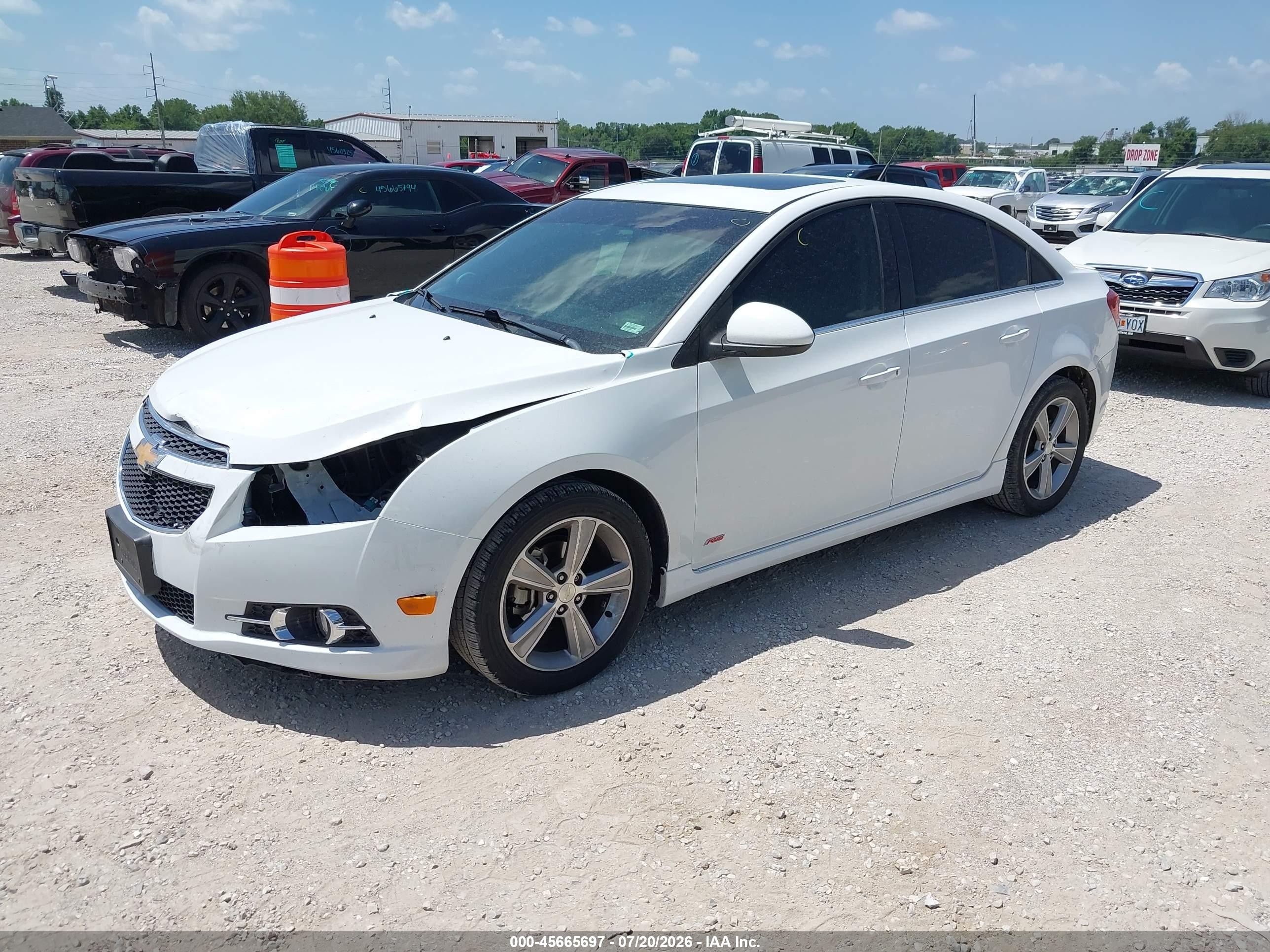 2014 Chevrolet Cruze 2lt Auto Белый vin: 1G1PE5SB3E7306435