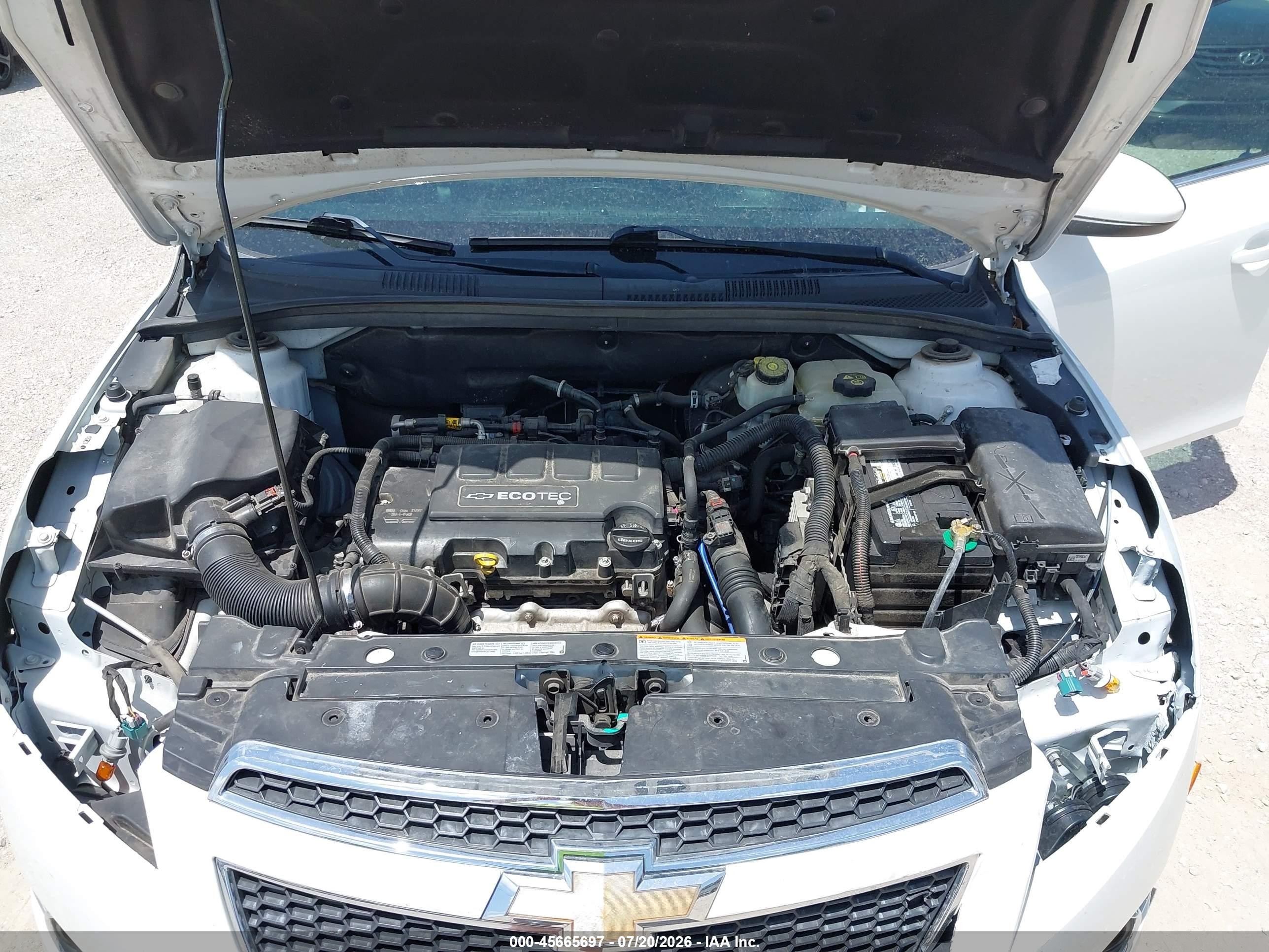 2014 Chevrolet Cruze 2lt Auto Белый vin: 1G1PE5SB3E7306435