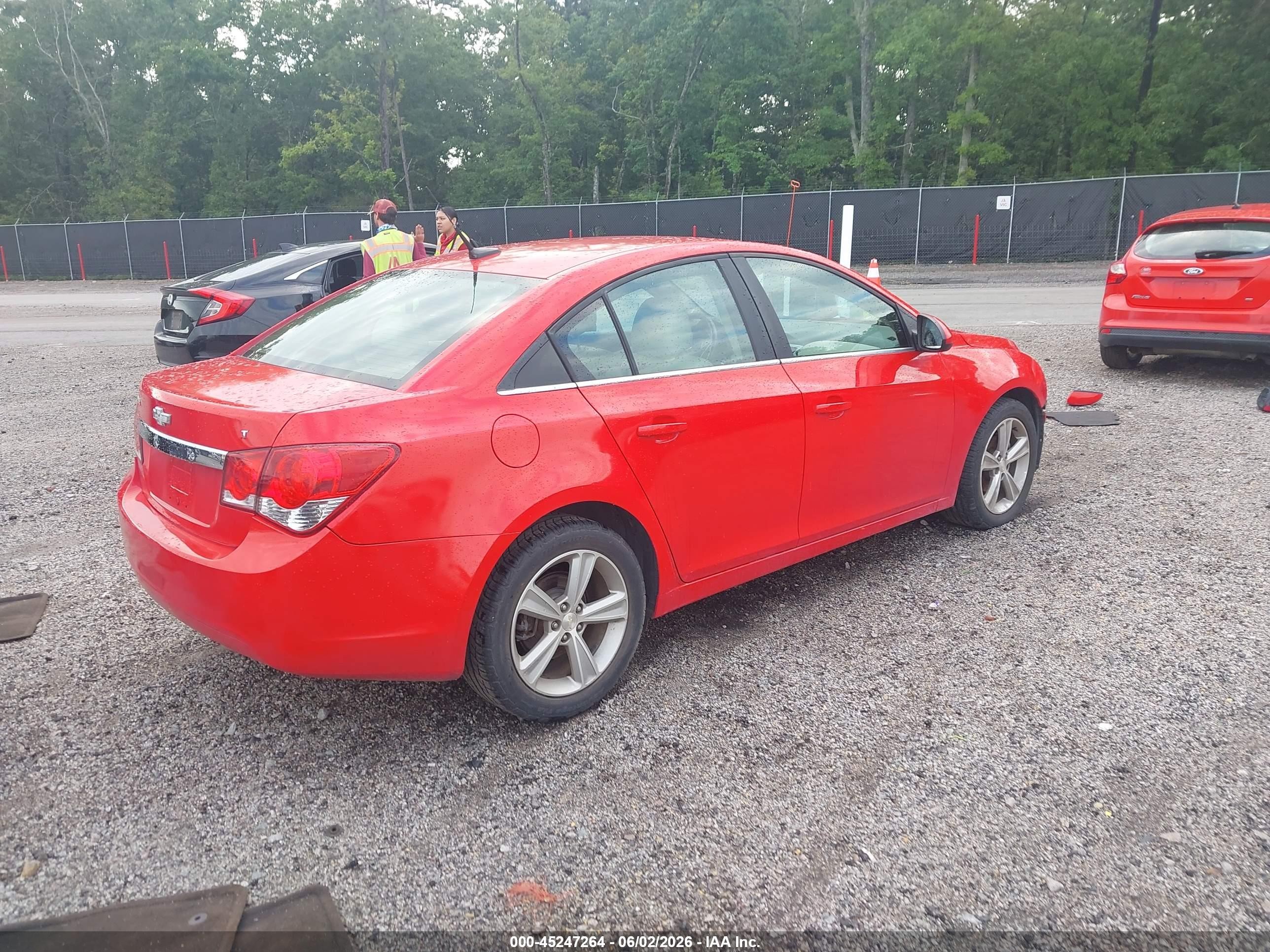 2014 Chevrolet Cruze 2lt Auto Red vin: 1G1PE5SB3E7307102