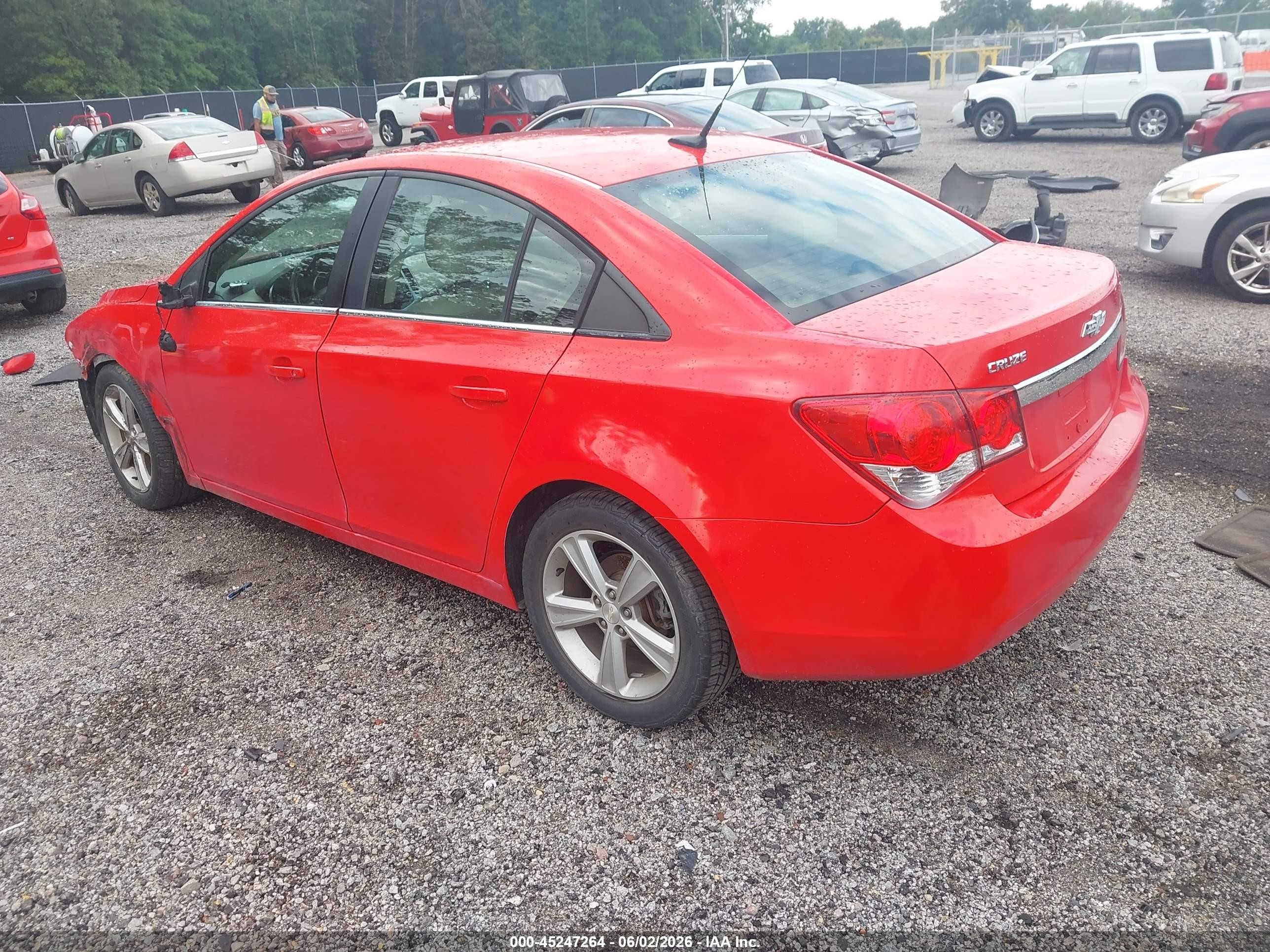 2014 Chevrolet Cruze 2lt Auto Red vin: 1G1PE5SB3E7307102