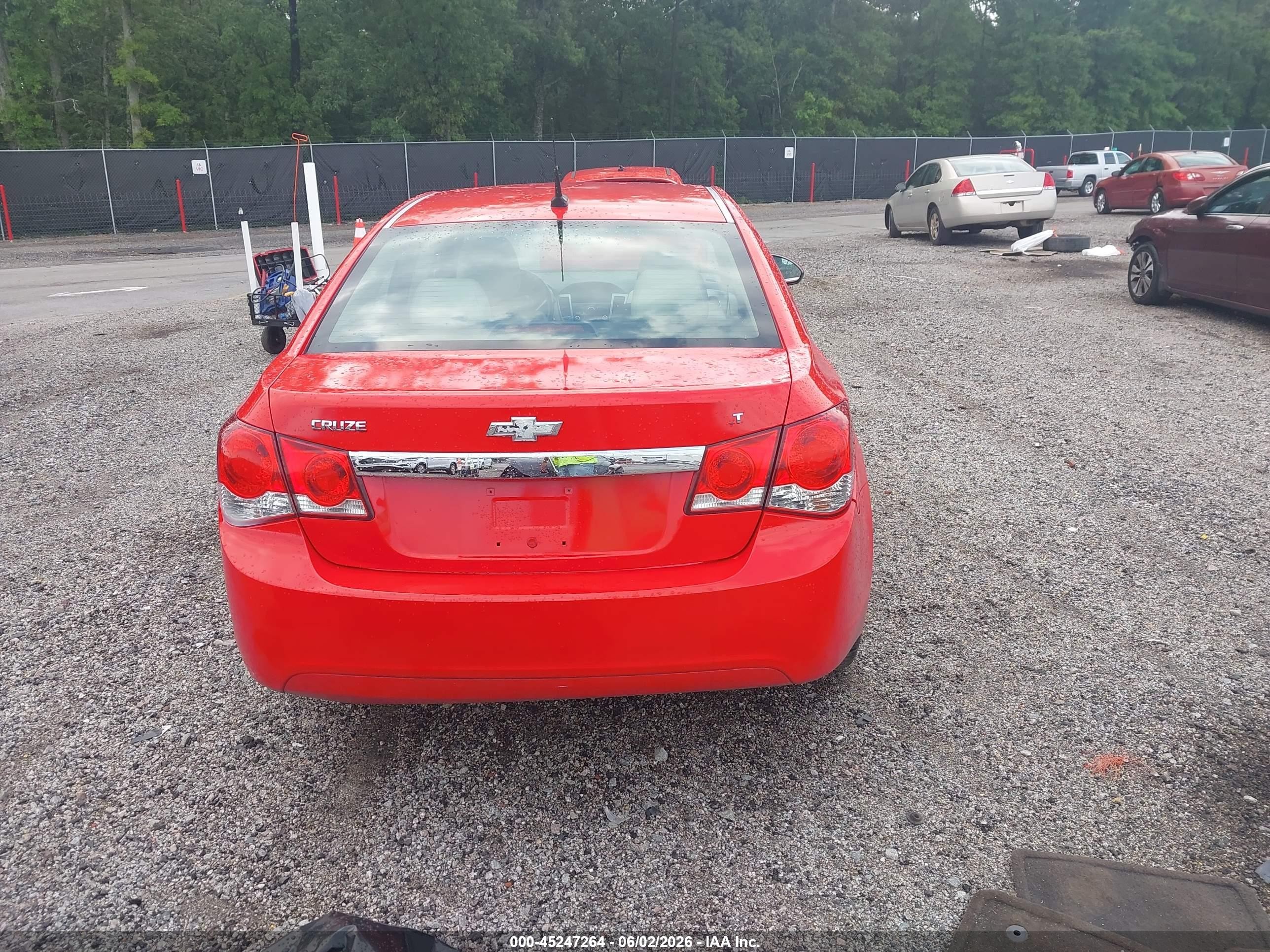 2014 Chevrolet Cruze 2lt Auto Red vin: 1G1PE5SB3E7307102