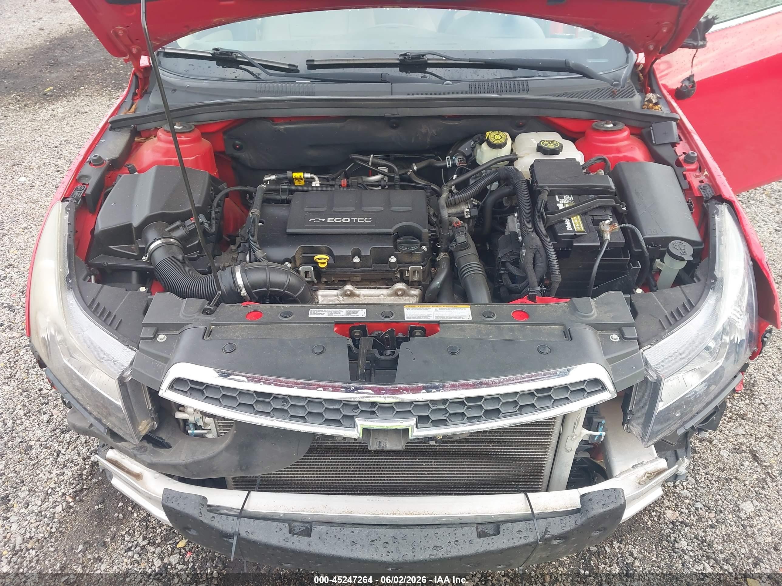 2014 Chevrolet Cruze 2lt Auto Red vin: 1G1PE5SB3E7307102