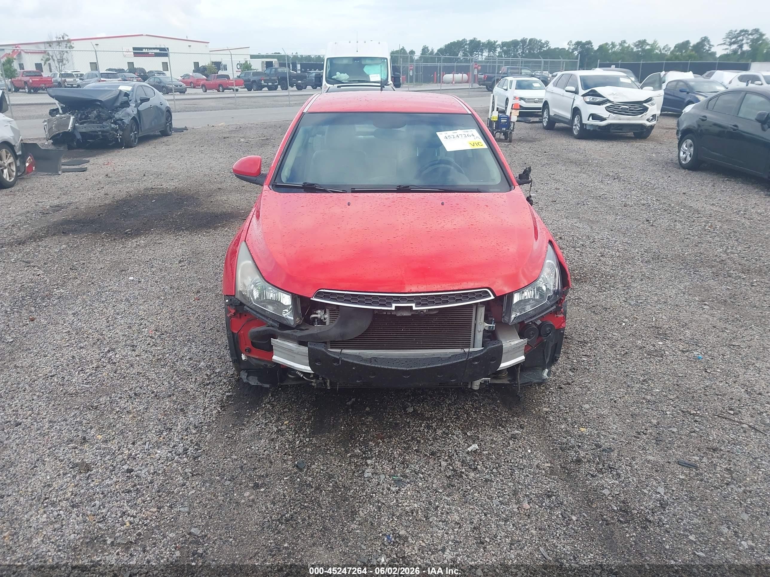 2014 Chevrolet Cruze 2lt Auto Red vin: 1G1PE5SB3E7307102