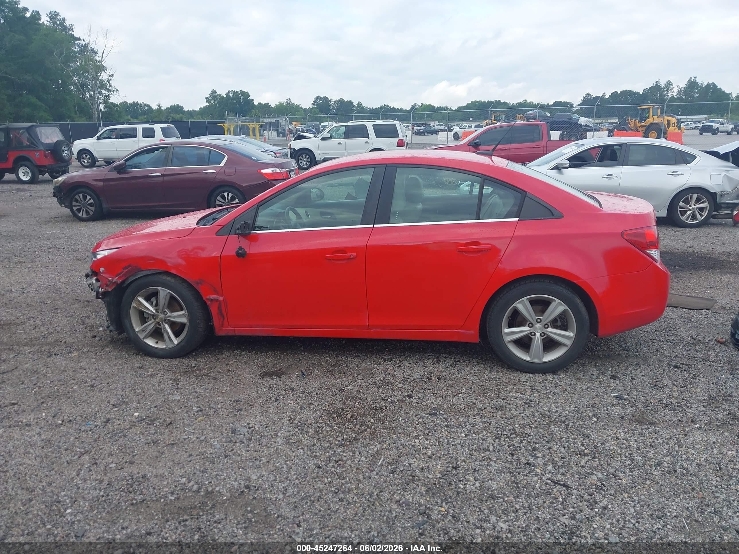 2014 Chevrolet Cruze 2lt Auto Red vin: 1G1PE5SB3E7307102