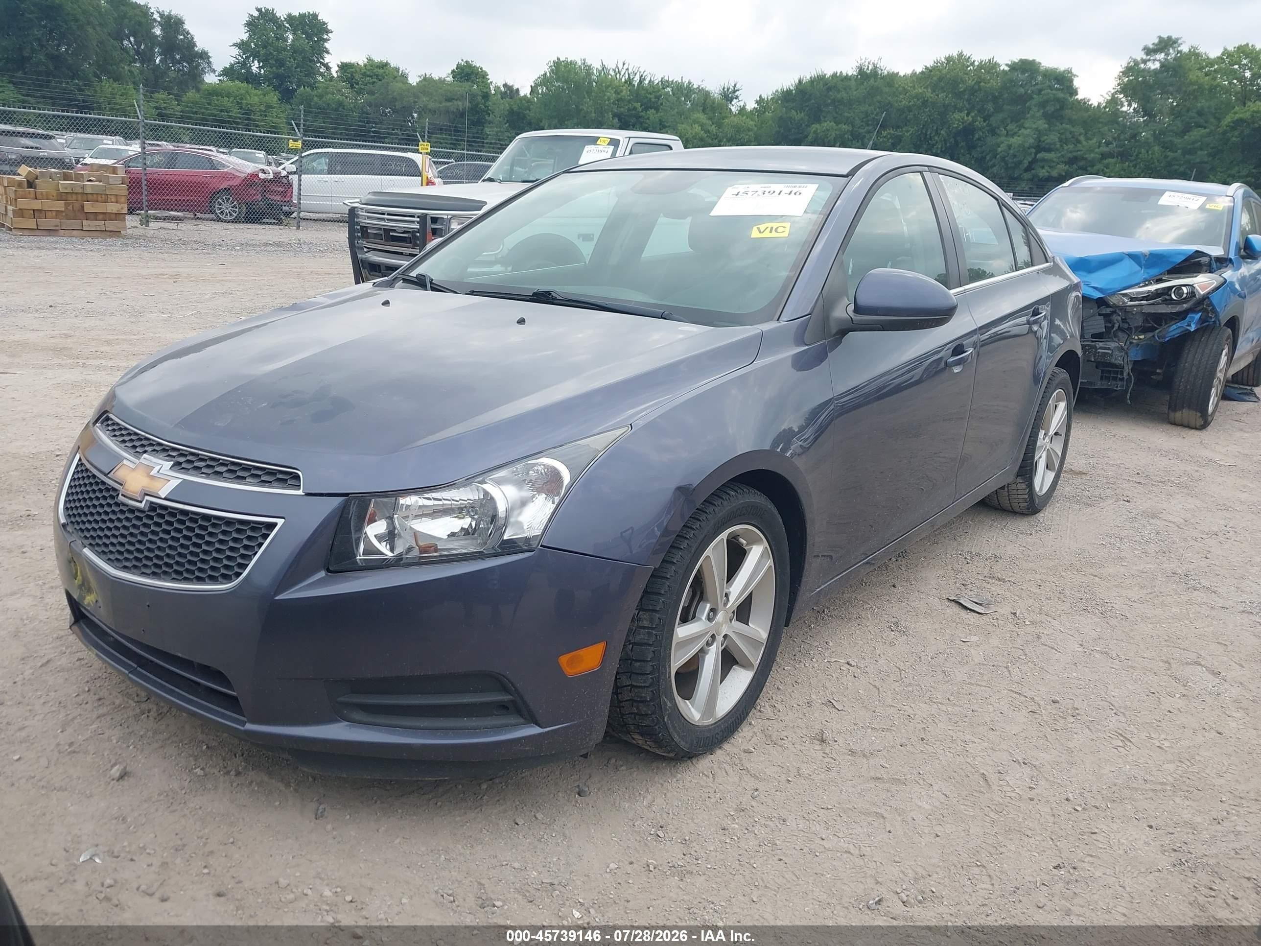 2014 Chevrolet Cruze 2lt Auto Blue vin: 1G1PE5SB3E7353769