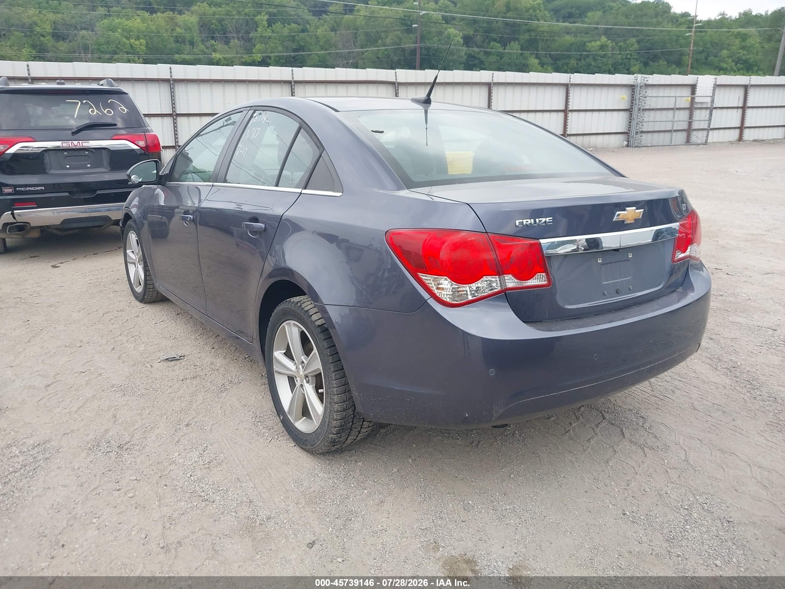2014 Chevrolet Cruze 2lt Auto Blue vin: 1G1PE5SB3E7353769