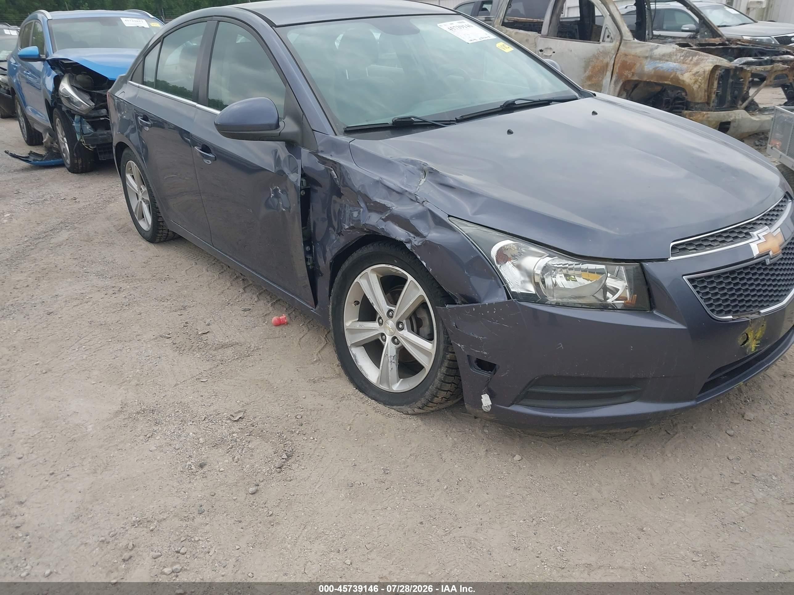 2014 Chevrolet Cruze 2lt Auto Blue vin: 1G1PE5SB3E7353769