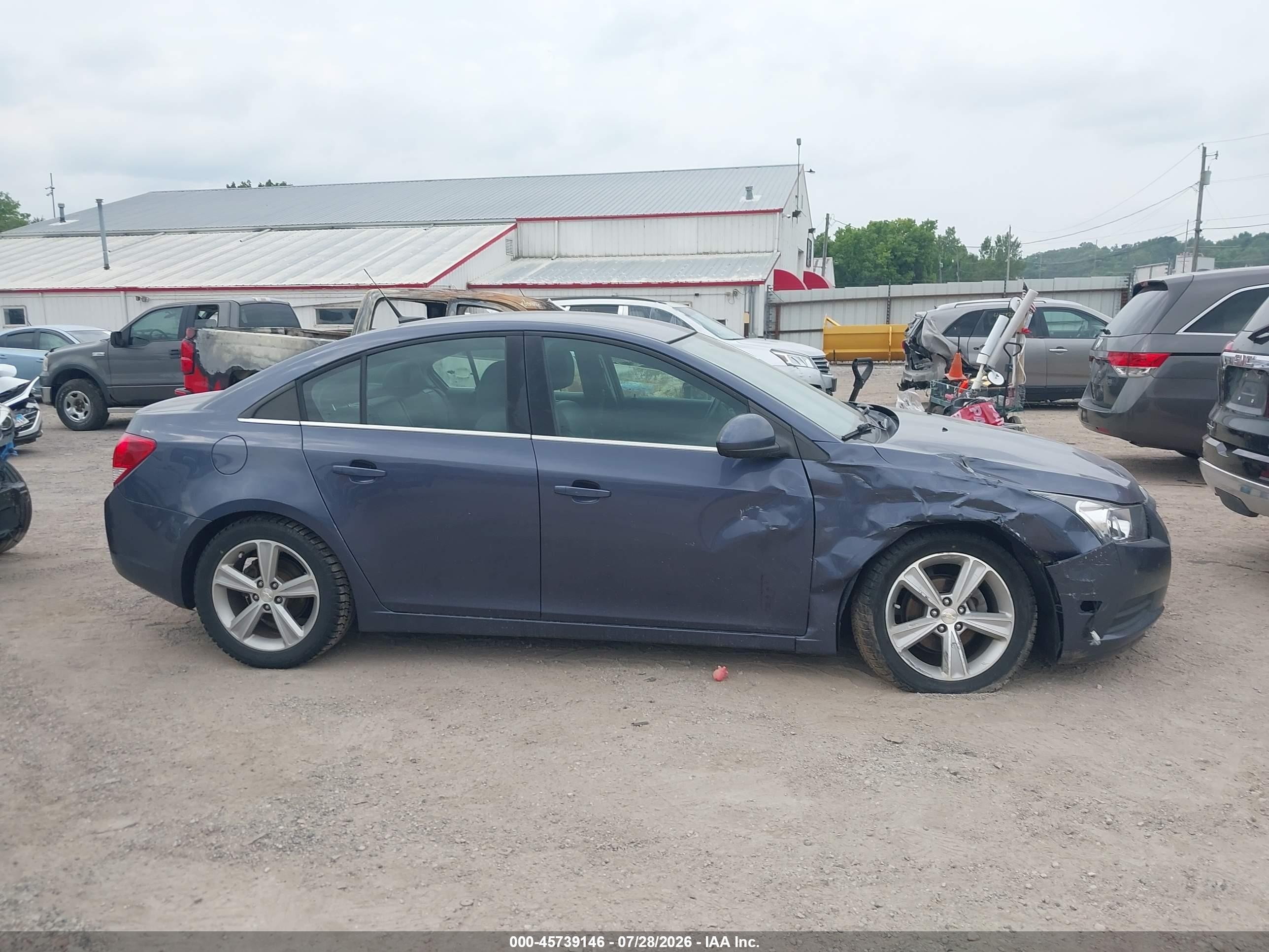 2014 Chevrolet Cruze 2lt Auto Blue vin: 1G1PE5SB3E7353769