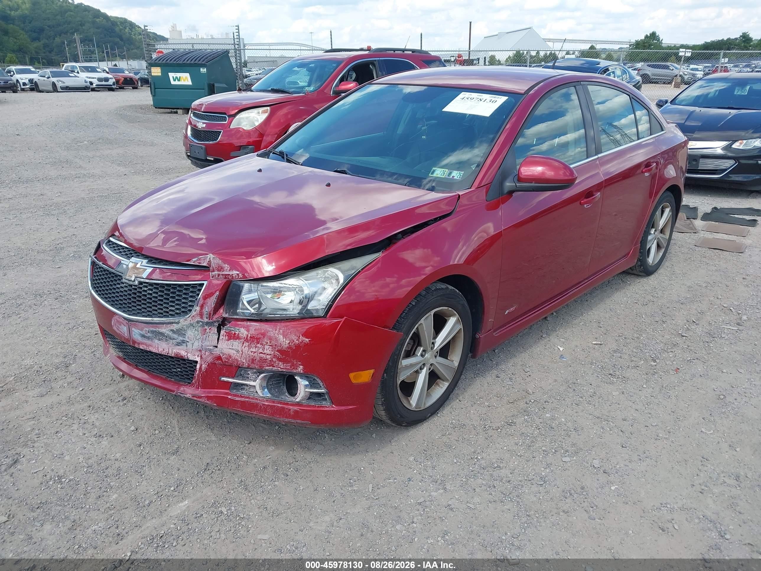 2014 Chevrolet Cruze 2lt Auto Красный vin: 1G1PE5SB3E7366912