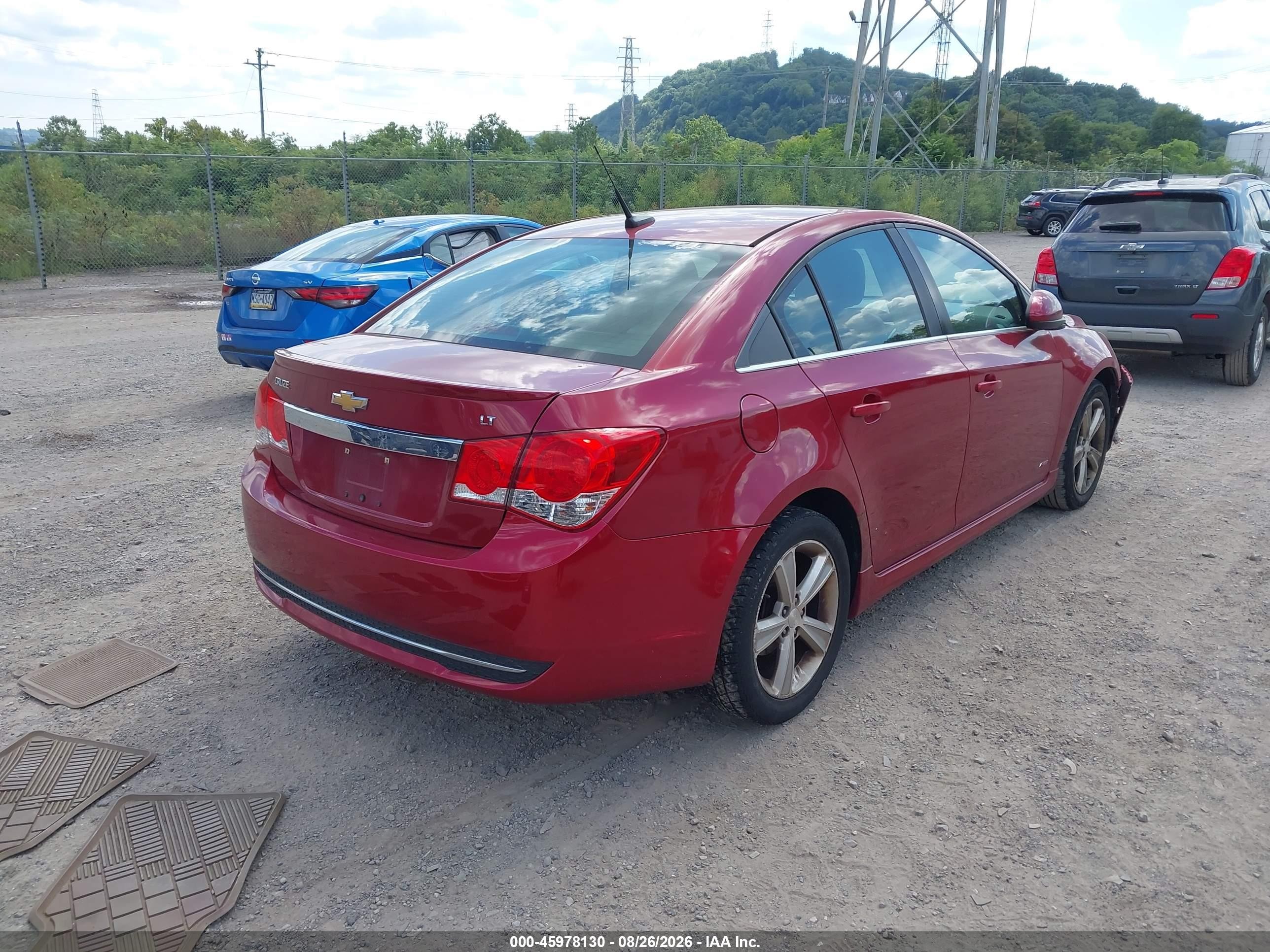 2014 Chevrolet Cruze 2lt Auto Красный vin: 1G1PE5SB3E7366912