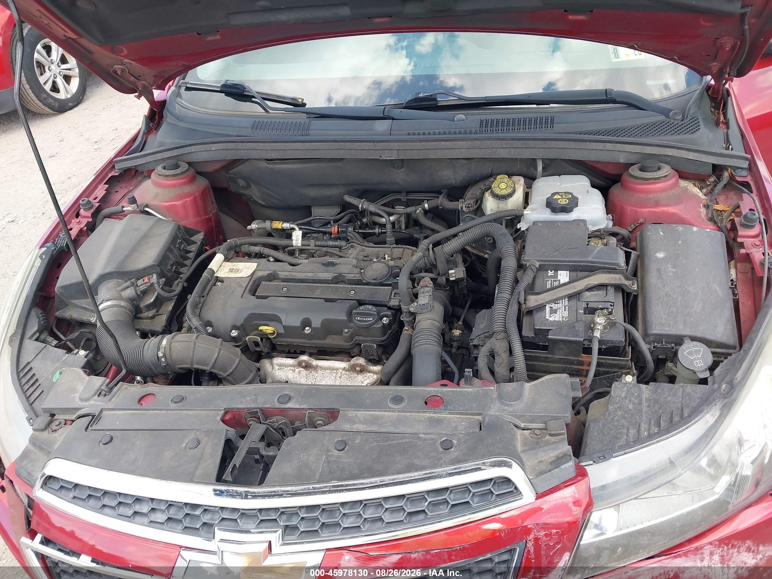 2014 Chevrolet Cruze 2lt Auto Красный vin: 1G1PE5SB3E7366912