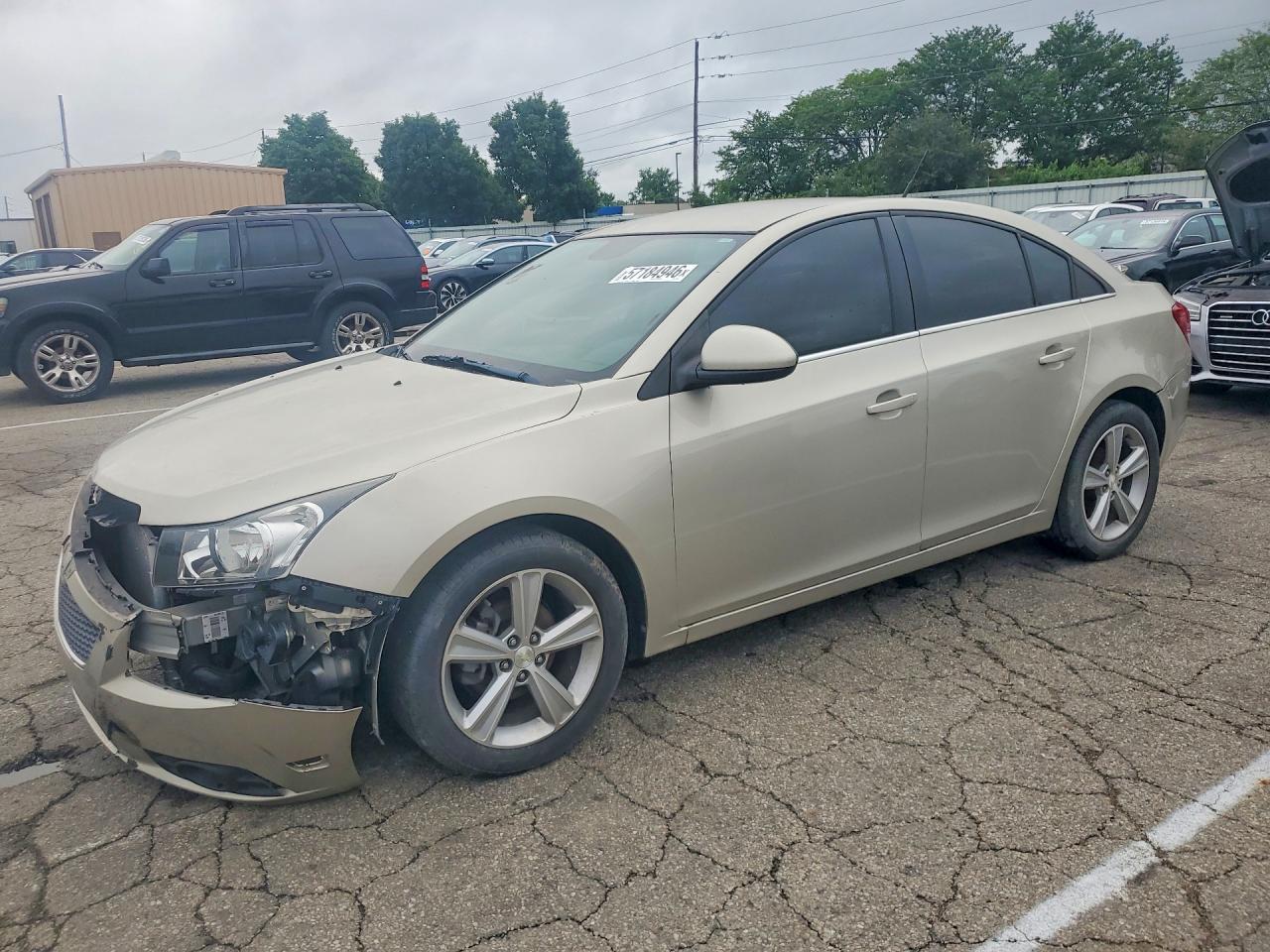 2014 Chevrolet Cruze Lt Beige vin: 1G1PE5SB3E7370491