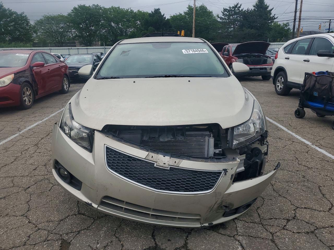 2014 Chevrolet Cruze Lt Beige vin: 1G1PE5SB3E7370491