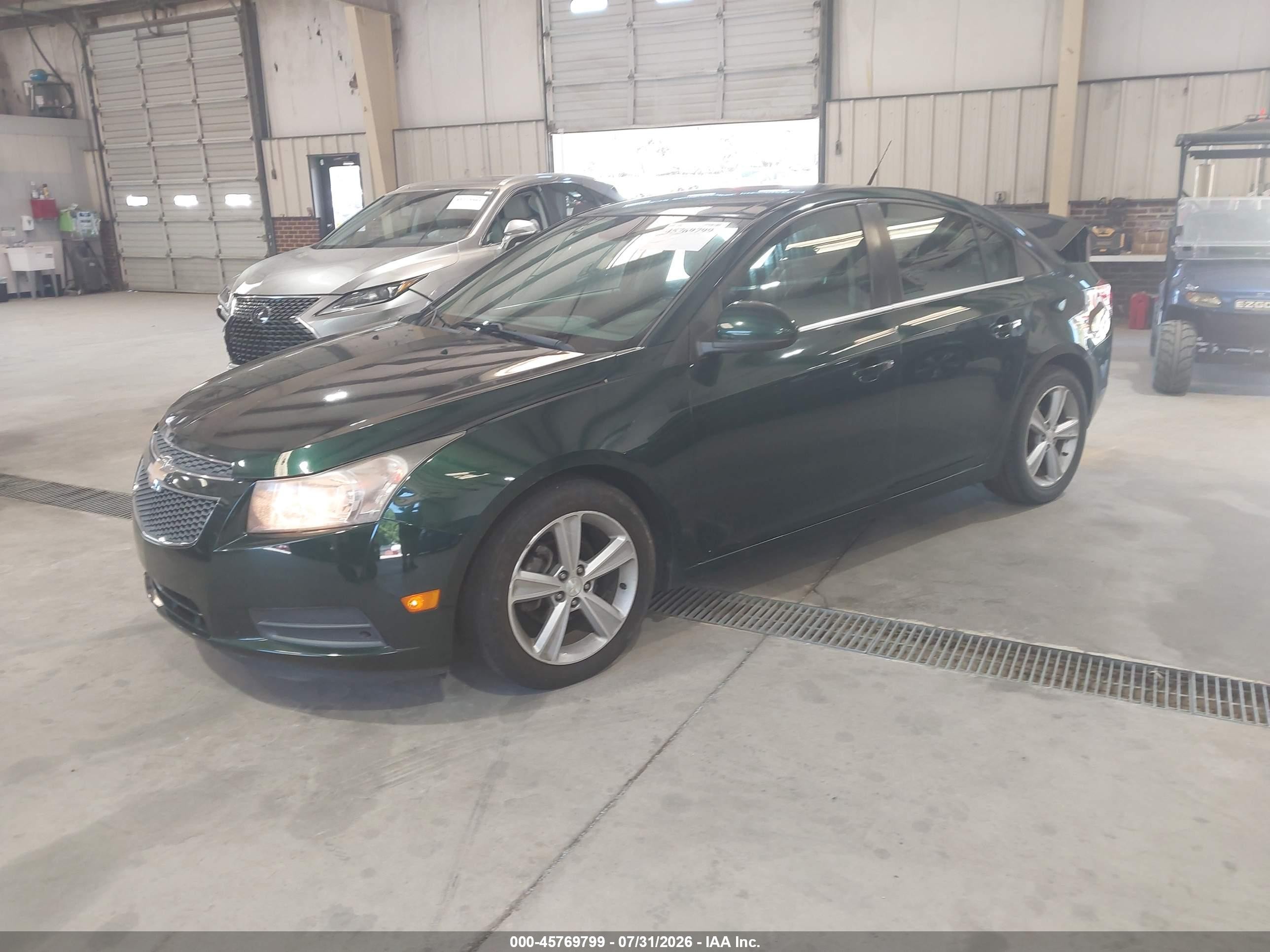 2014 Chevrolet Cruze 2lt Auto Зеленый vin: 1G1PE5SB3E7373262