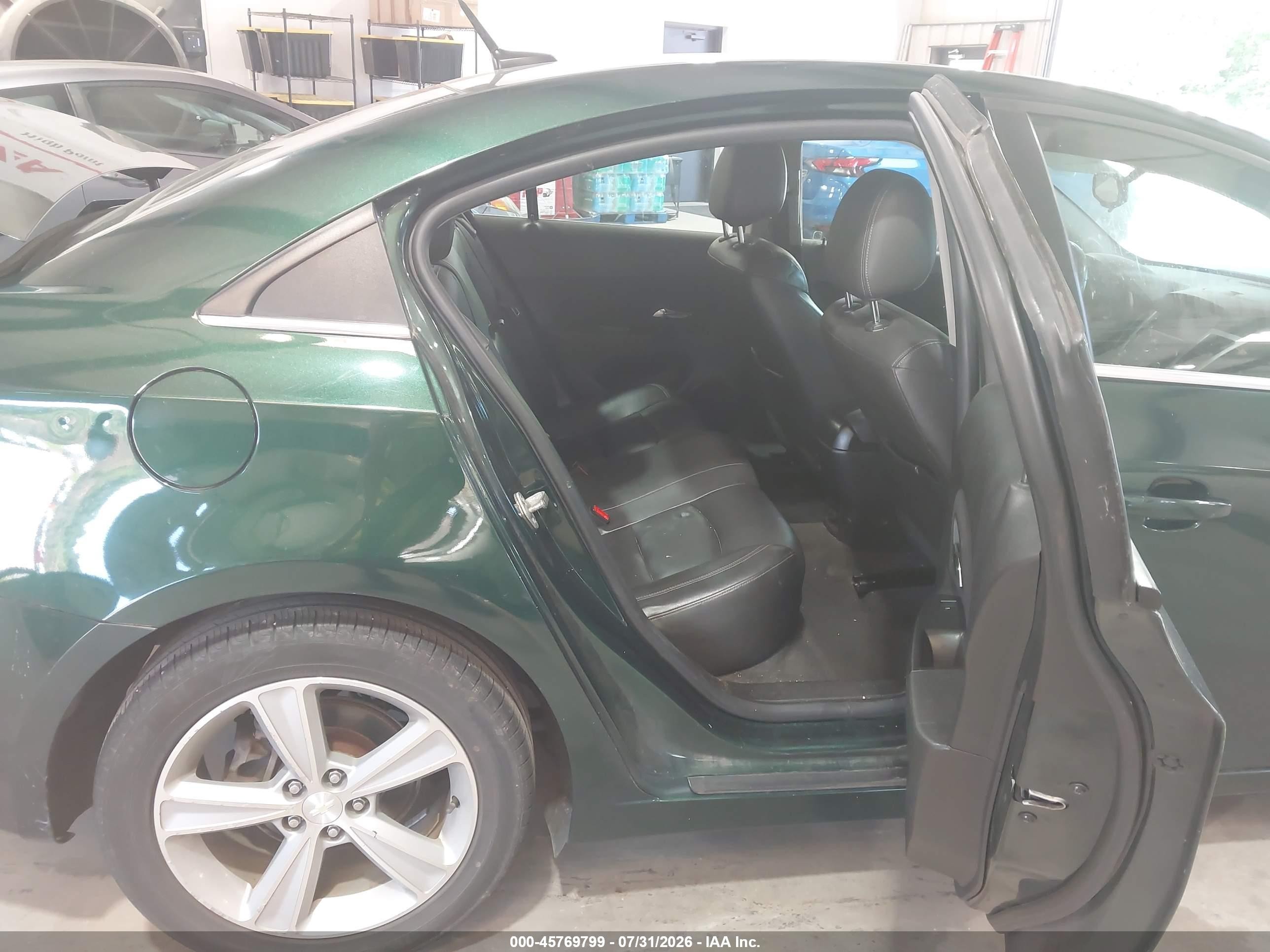 2014 Chevrolet Cruze 2lt Auto Зеленый vin: 1G1PE5SB3E7373262