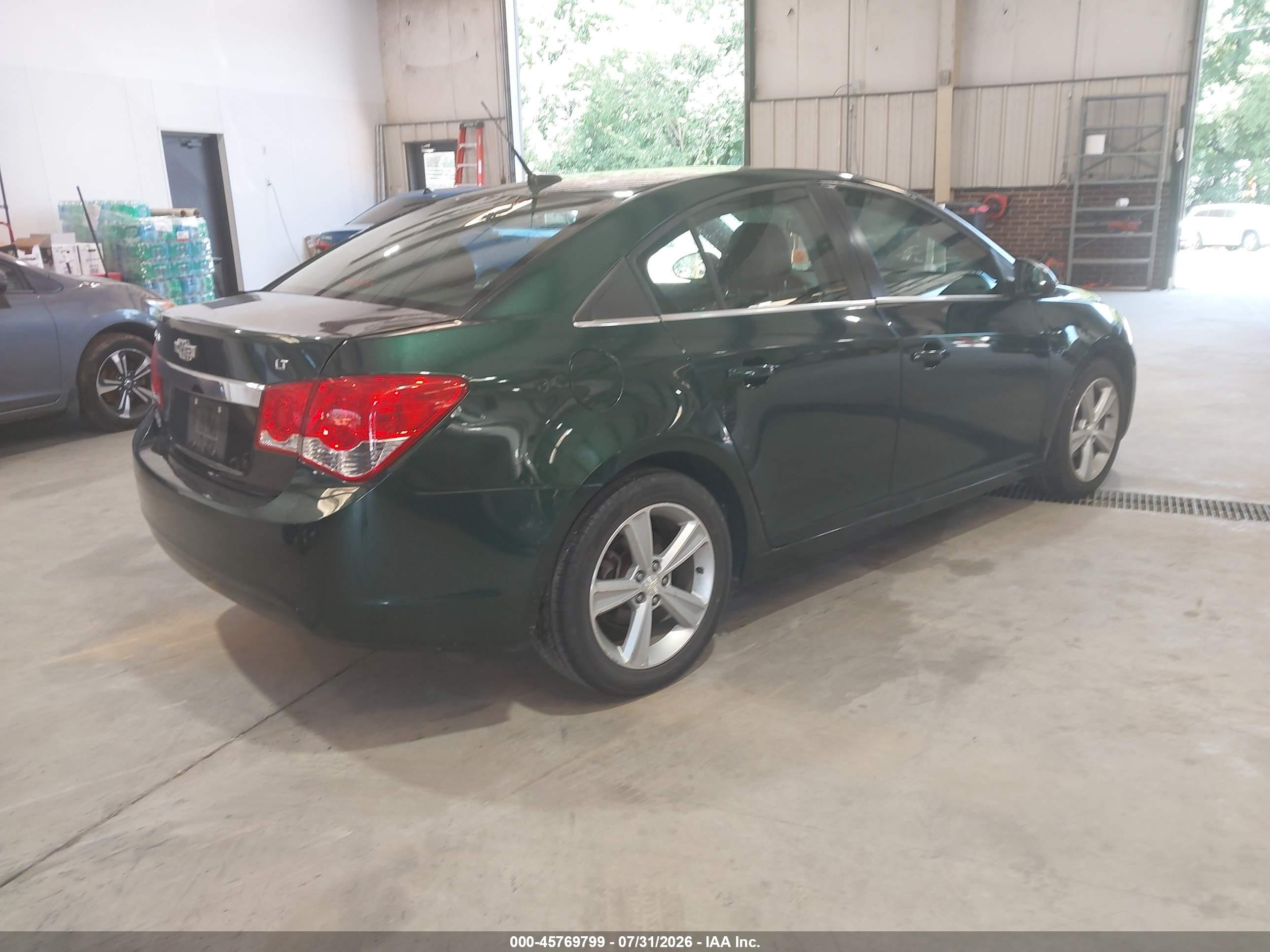 2014 Chevrolet Cruze 2lt Auto Зеленый vin: 1G1PE5SB3E7373262
