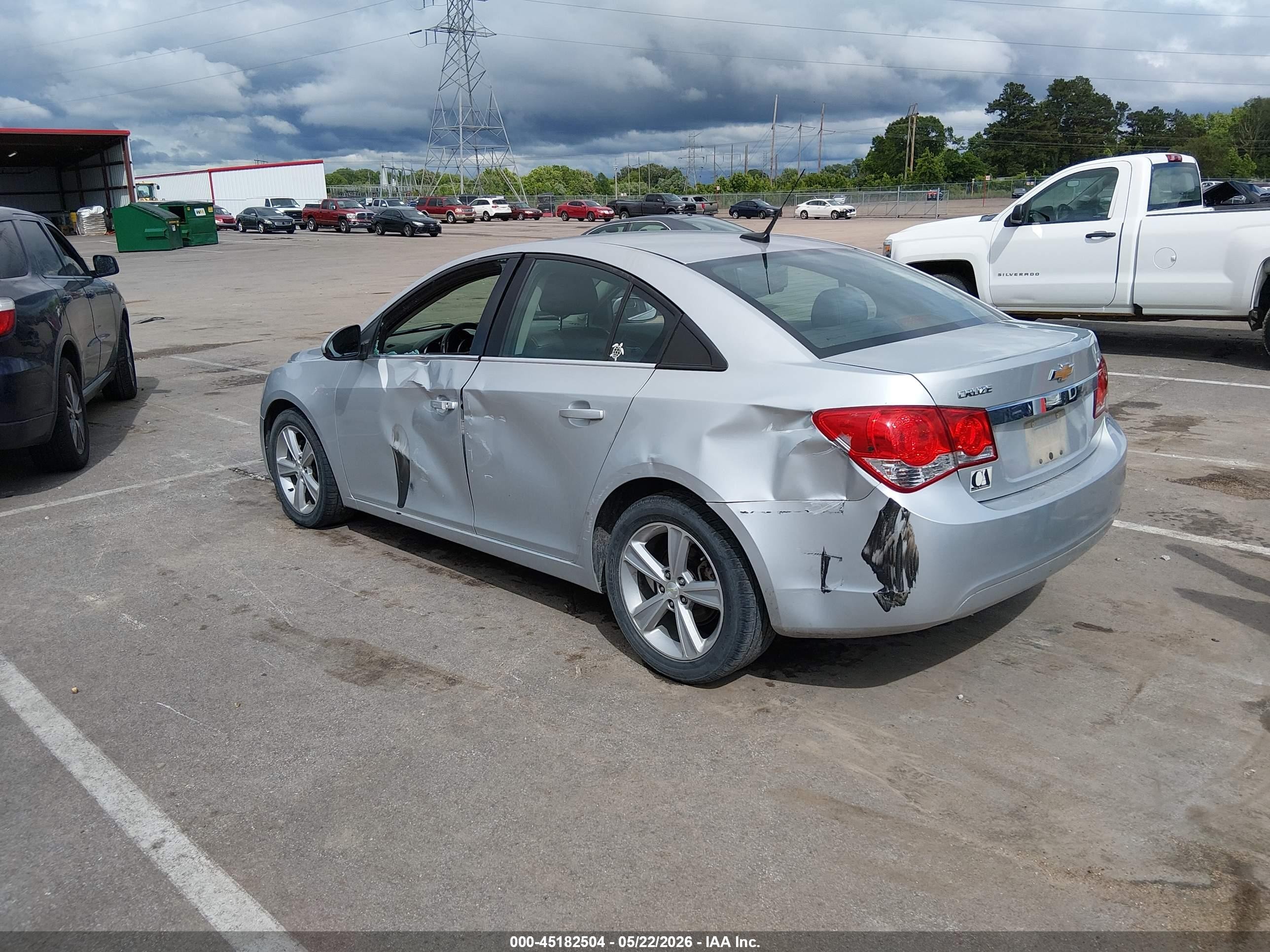 2014 Chevrolet Cruze 2lt Auto Silver vin: 1G1PE5SB3E7408205