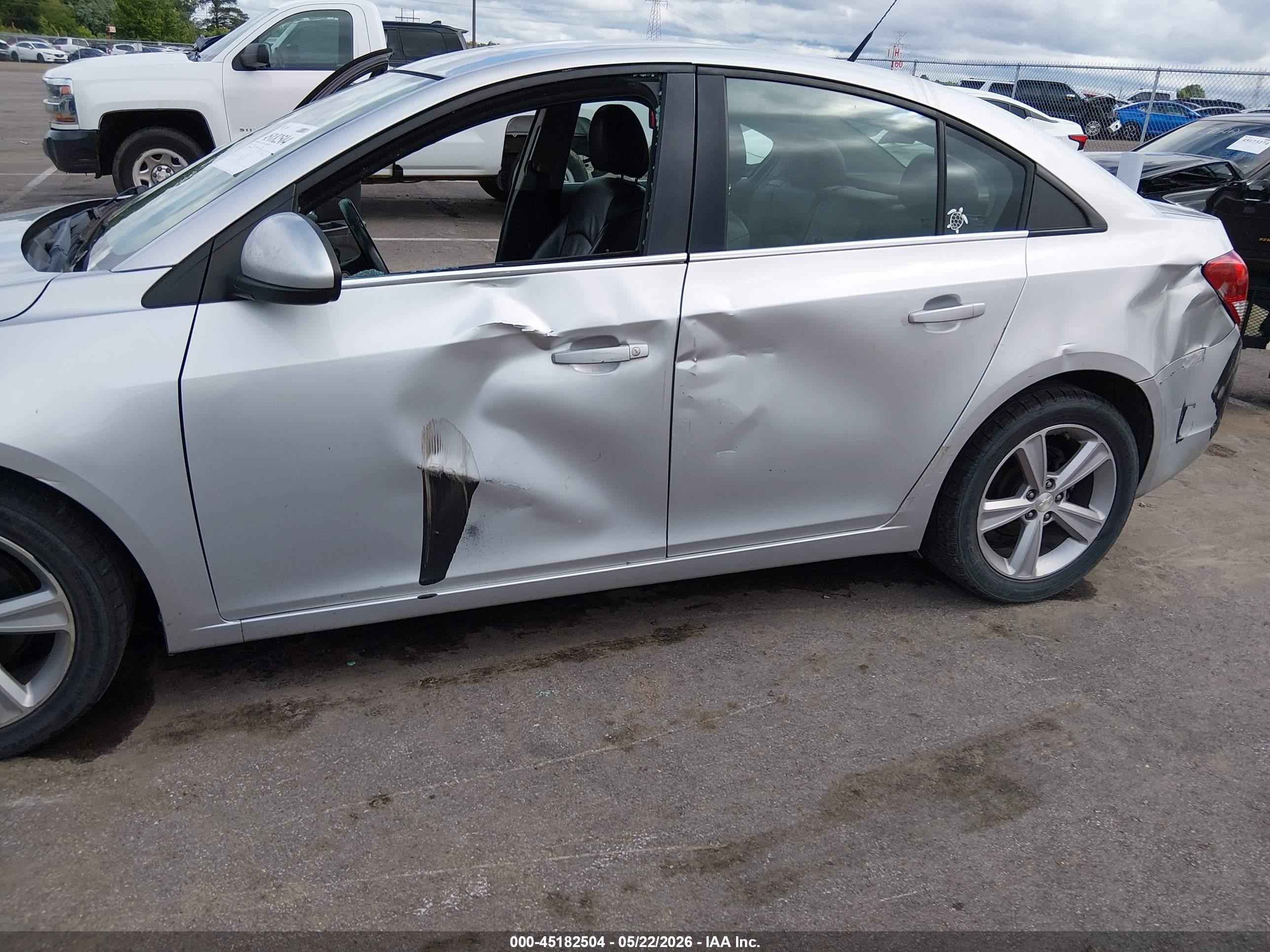 2014 Chevrolet Cruze 2lt Auto Silver vin: 1G1PE5SB3E7408205