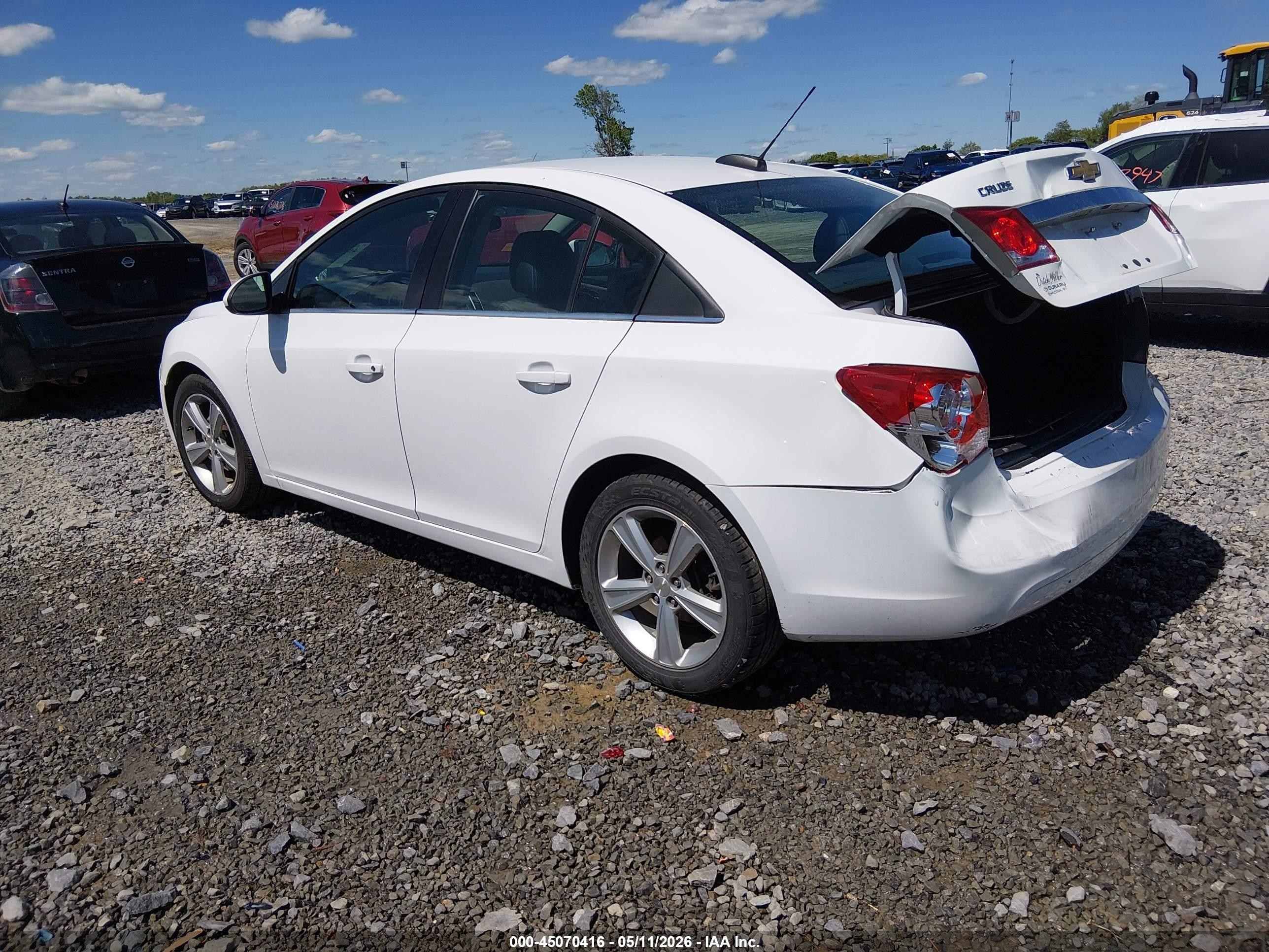 2015 Chevrolet Cruze 2lt Auto White vin: 1G1PE5SB3F7140886