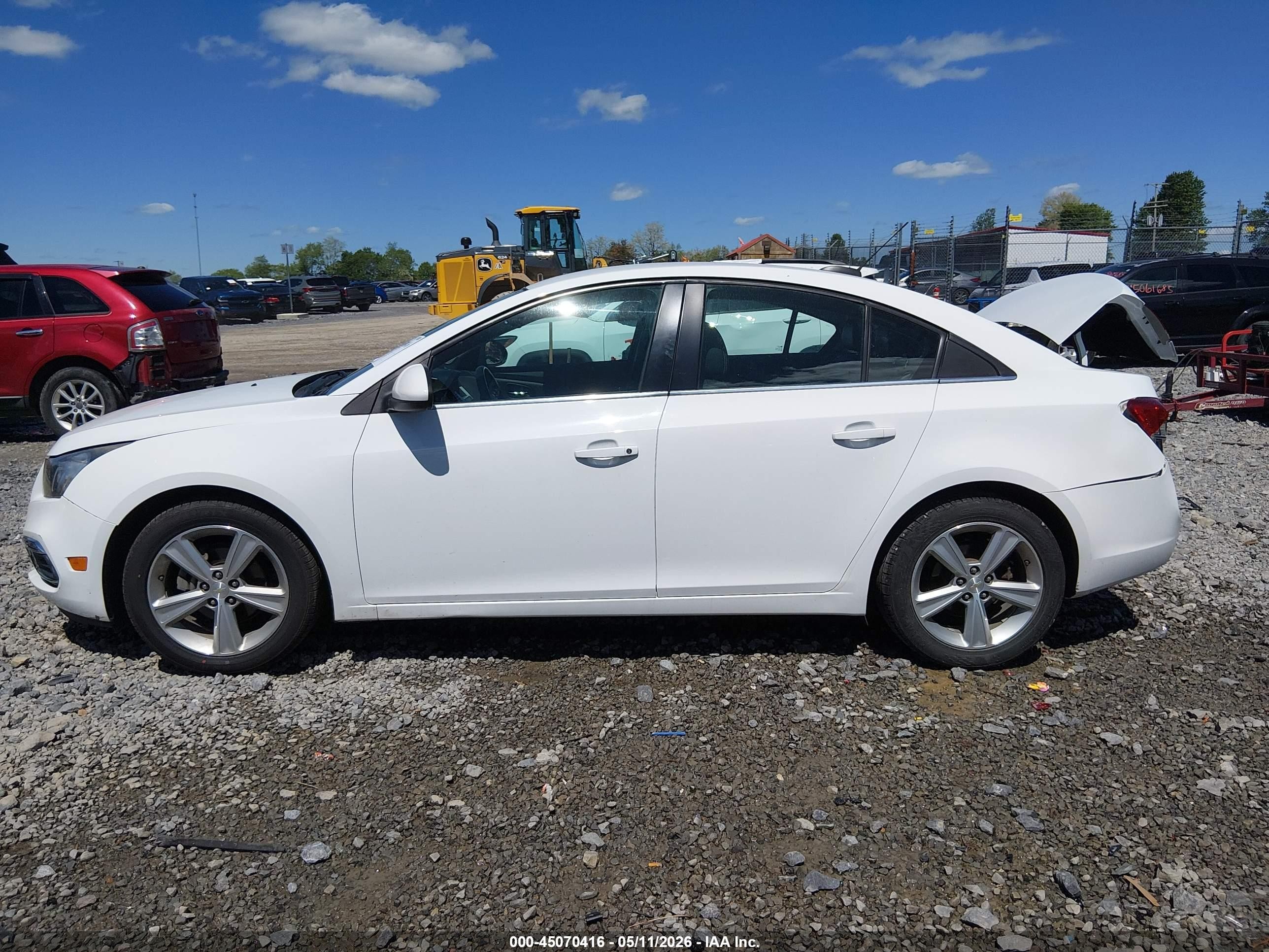 2015 Chevrolet Cruze 2lt Auto White vin: 1G1PE5SB3F7140886