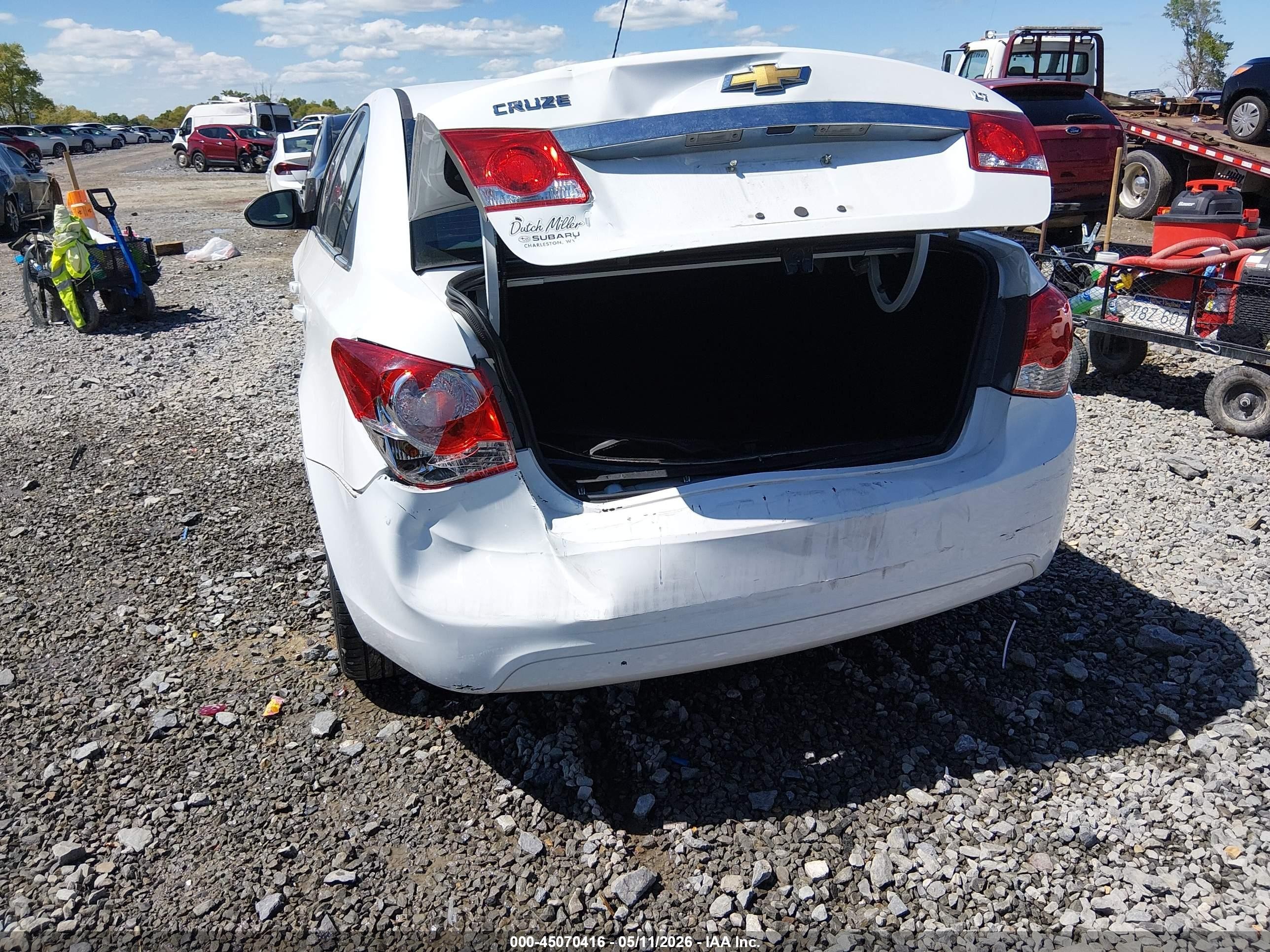 2015 Chevrolet Cruze 2lt Auto White vin: 1G1PE5SB3F7140886