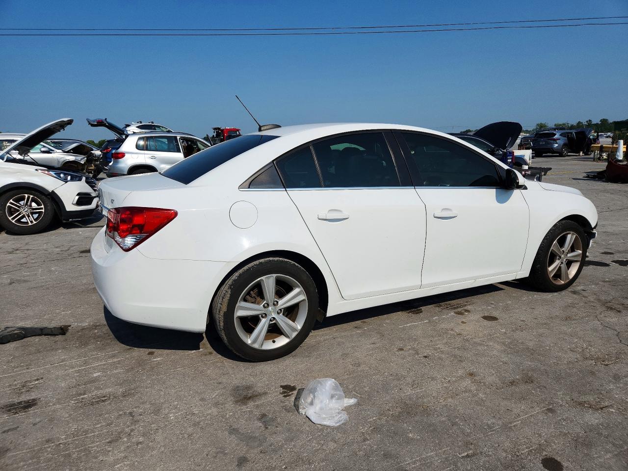 2015 Chevrolet Cruze Lt White vin: 1G1PE5SB3F7154853