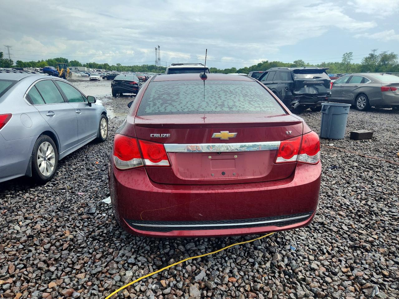 2015 Chevrolet Cruze Lt Red vin: 1G1PE5SB3F7264267