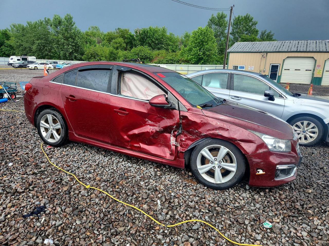 2015 Chevrolet Cruze Lt Red vin: 1G1PE5SB3F7264267