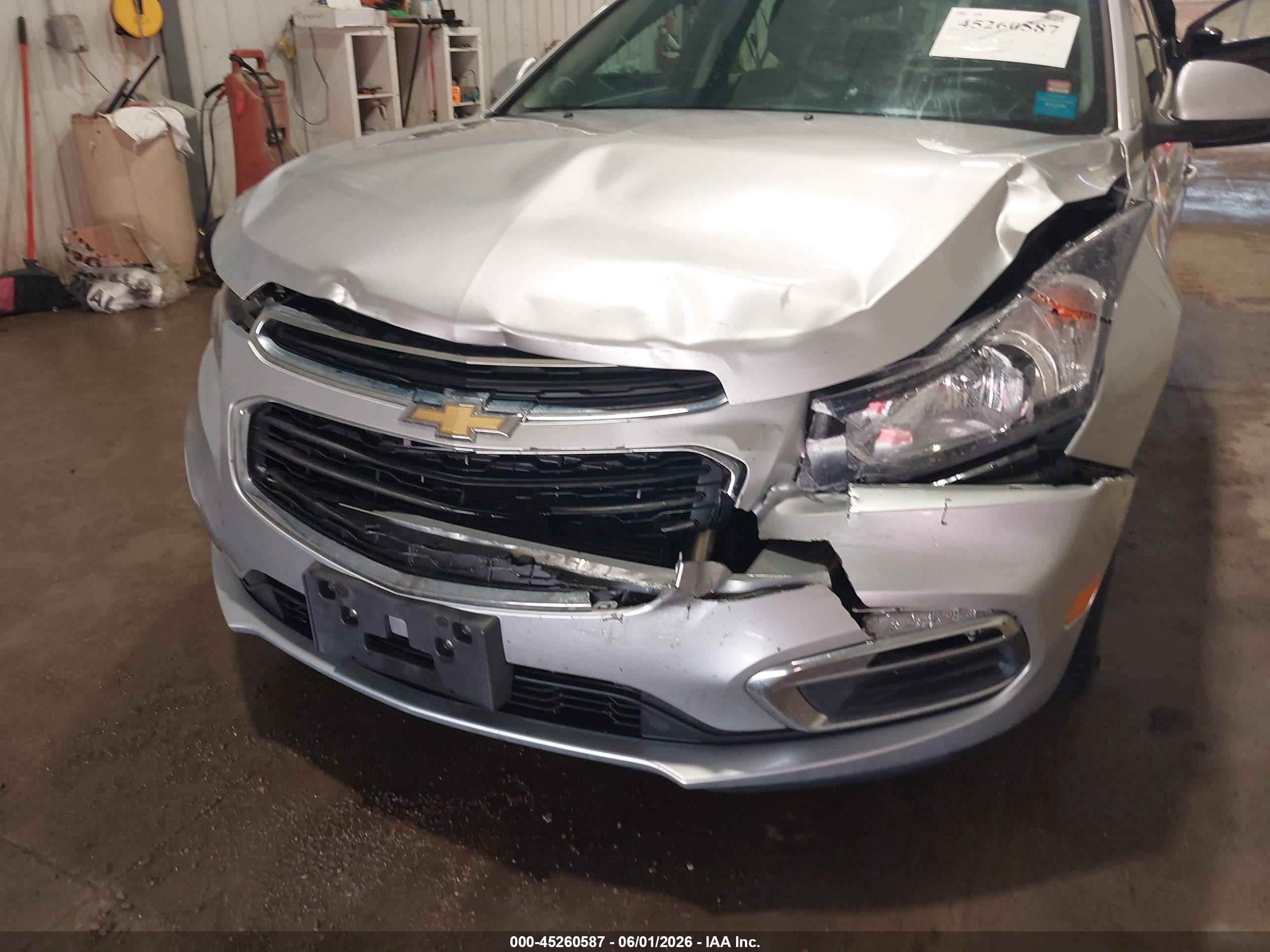 2015 Chevrolet Cruze 2lt Auto Silver vin: 1G1PE5SB3F7295373