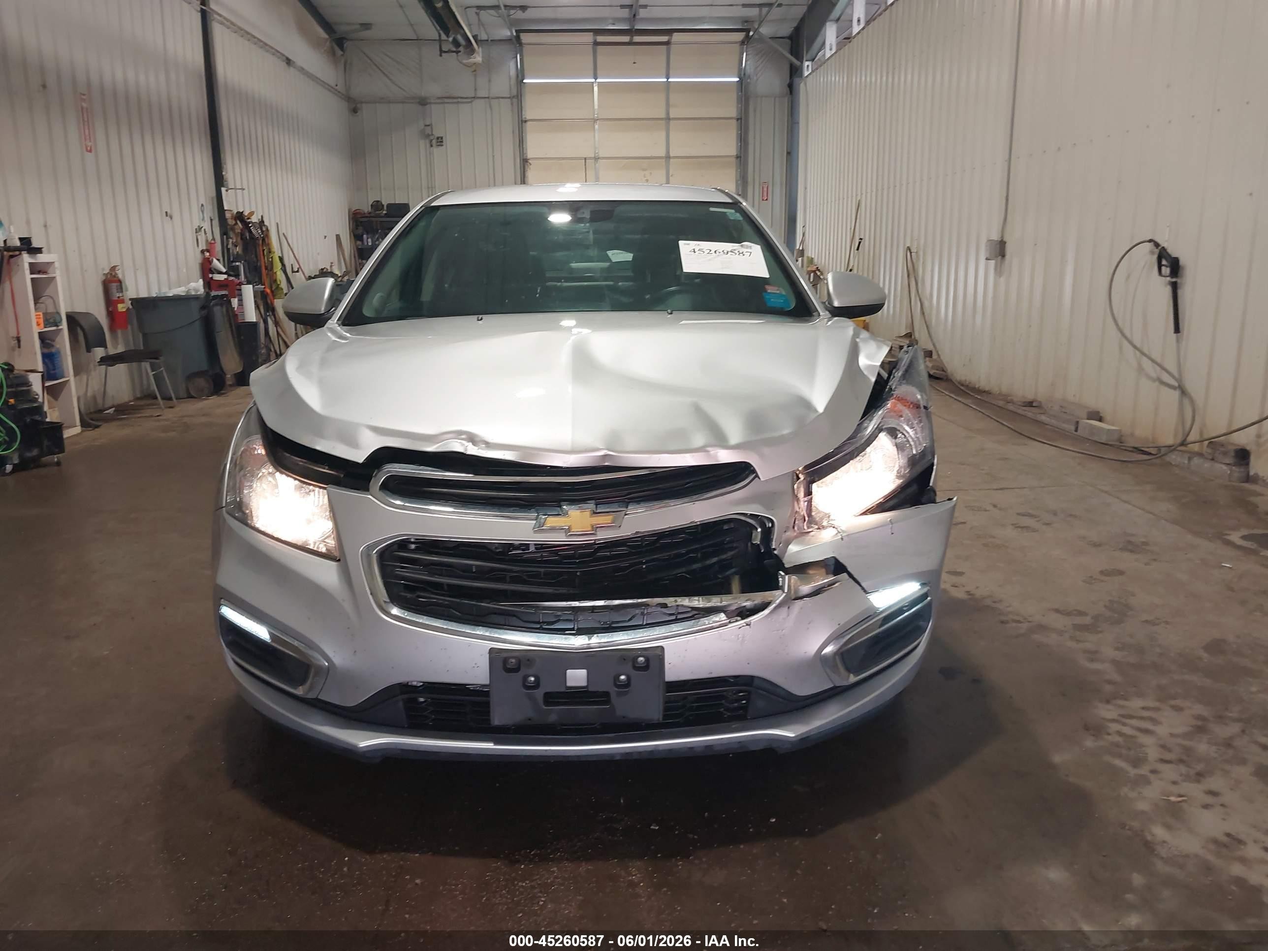 2015 Chevrolet Cruze 2lt Auto Silver vin: 1G1PE5SB3F7295373