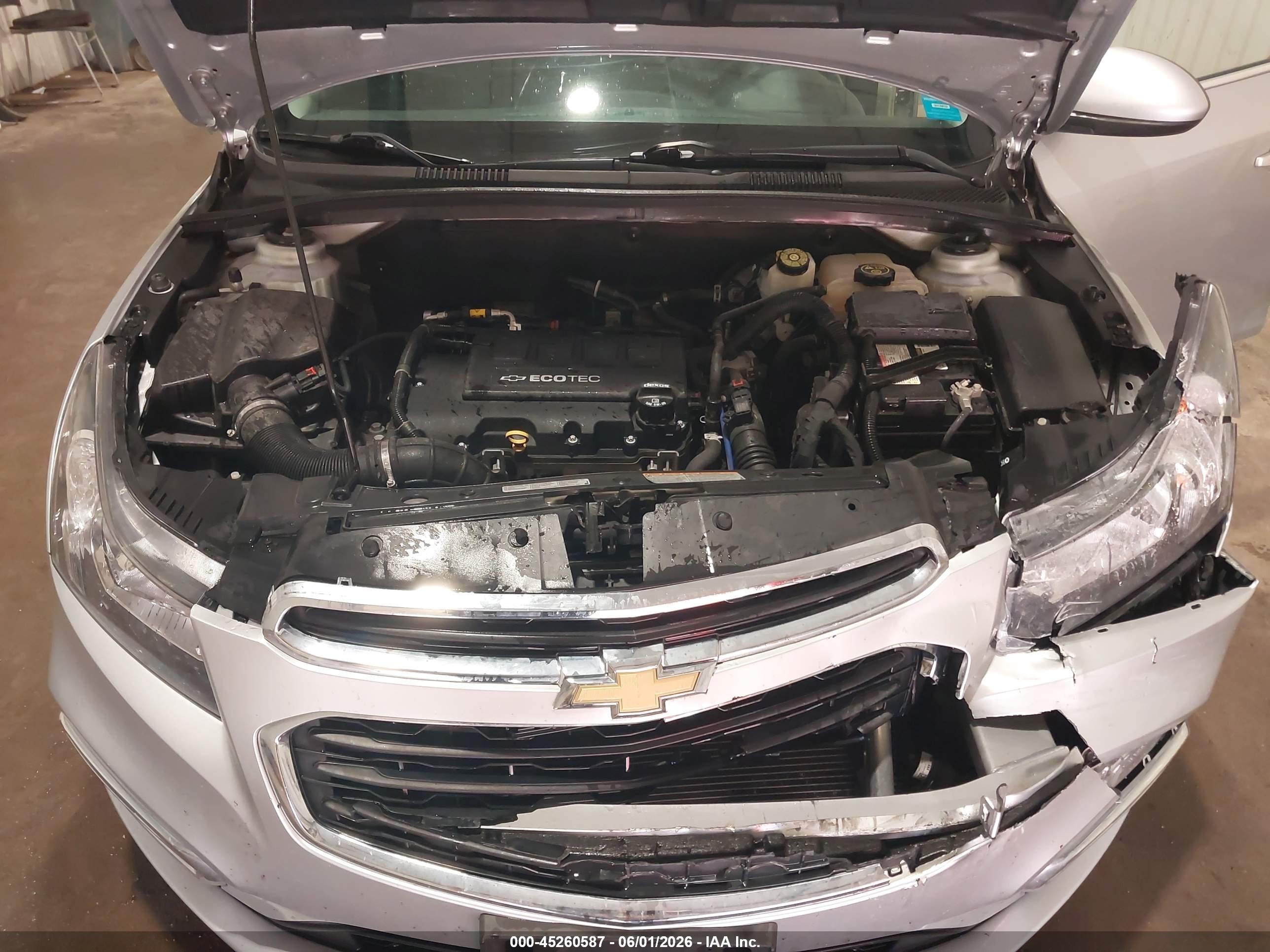 2015 Chevrolet Cruze 2lt Auto Silver vin: 1G1PE5SB3F7295373