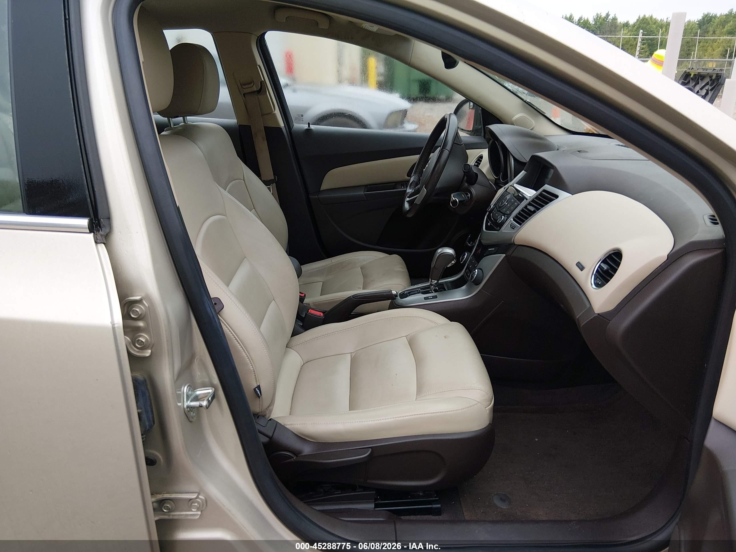 2013 Chevrolet Cruze 2lt Auto Gold vin: 1G1PE5SB4D7289109