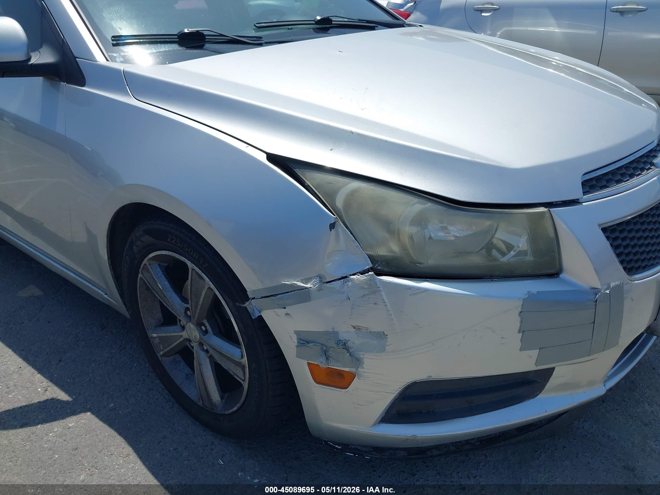2013 Chevrolet Cruze 2lt Auto Silver vin: 1G1PE5SB4D7326000