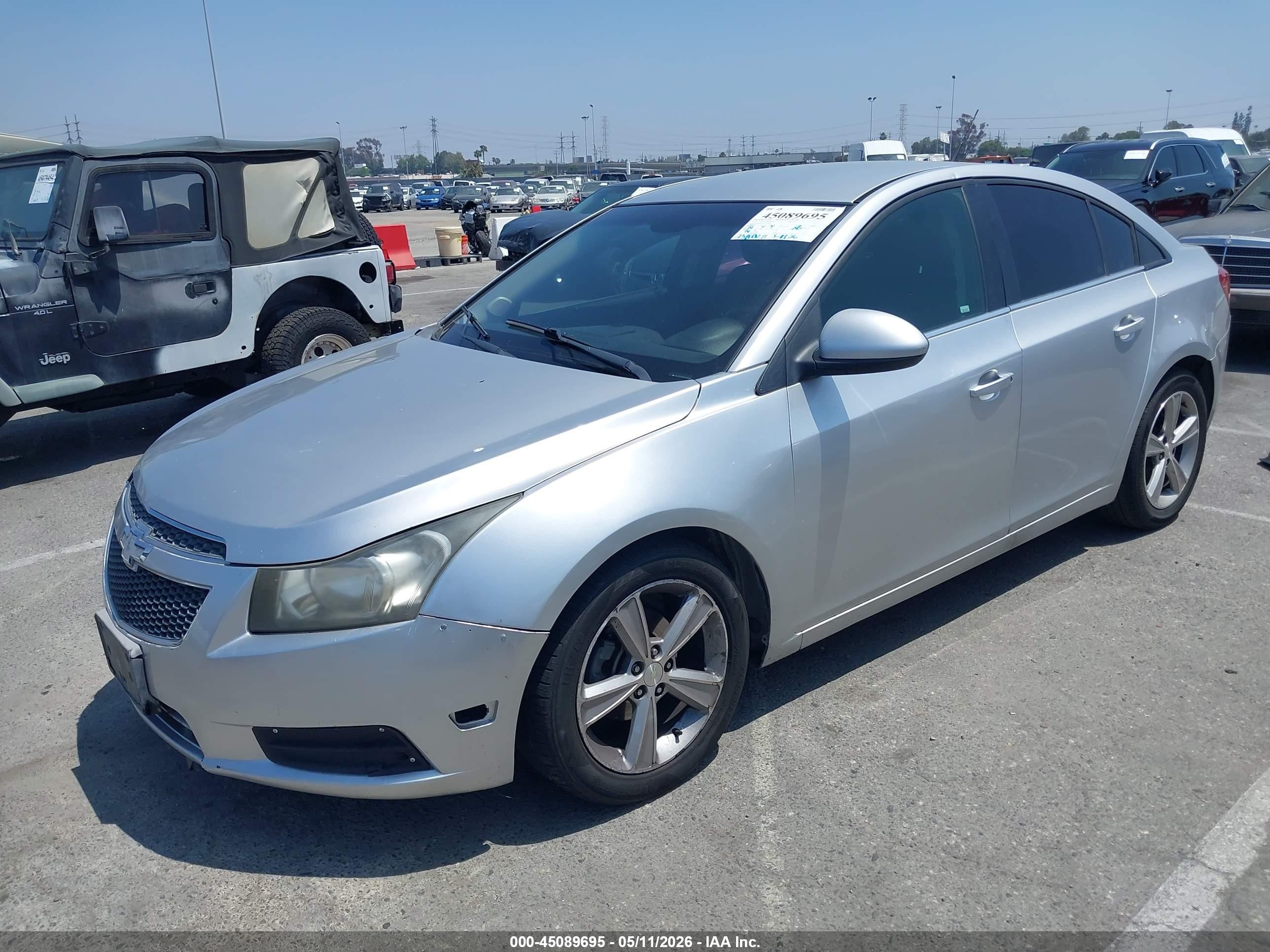 2013 Chevrolet Cruze 2lt Auto Silver vin: 1G1PE5SB4D7326000