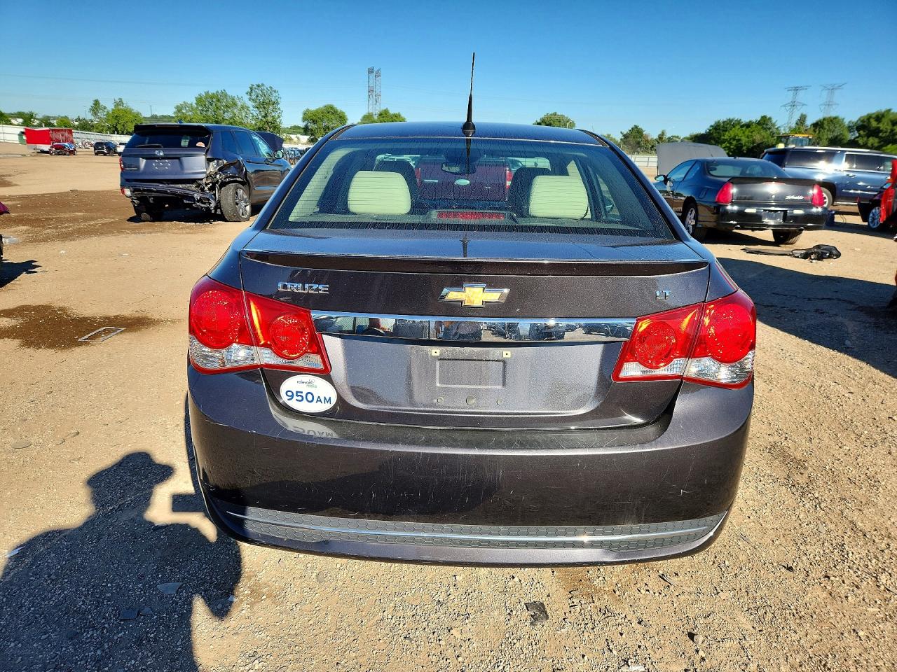 2014 Chevrolet Cruze Lt Charcoal vin: 1G1PE5SB4E7214685