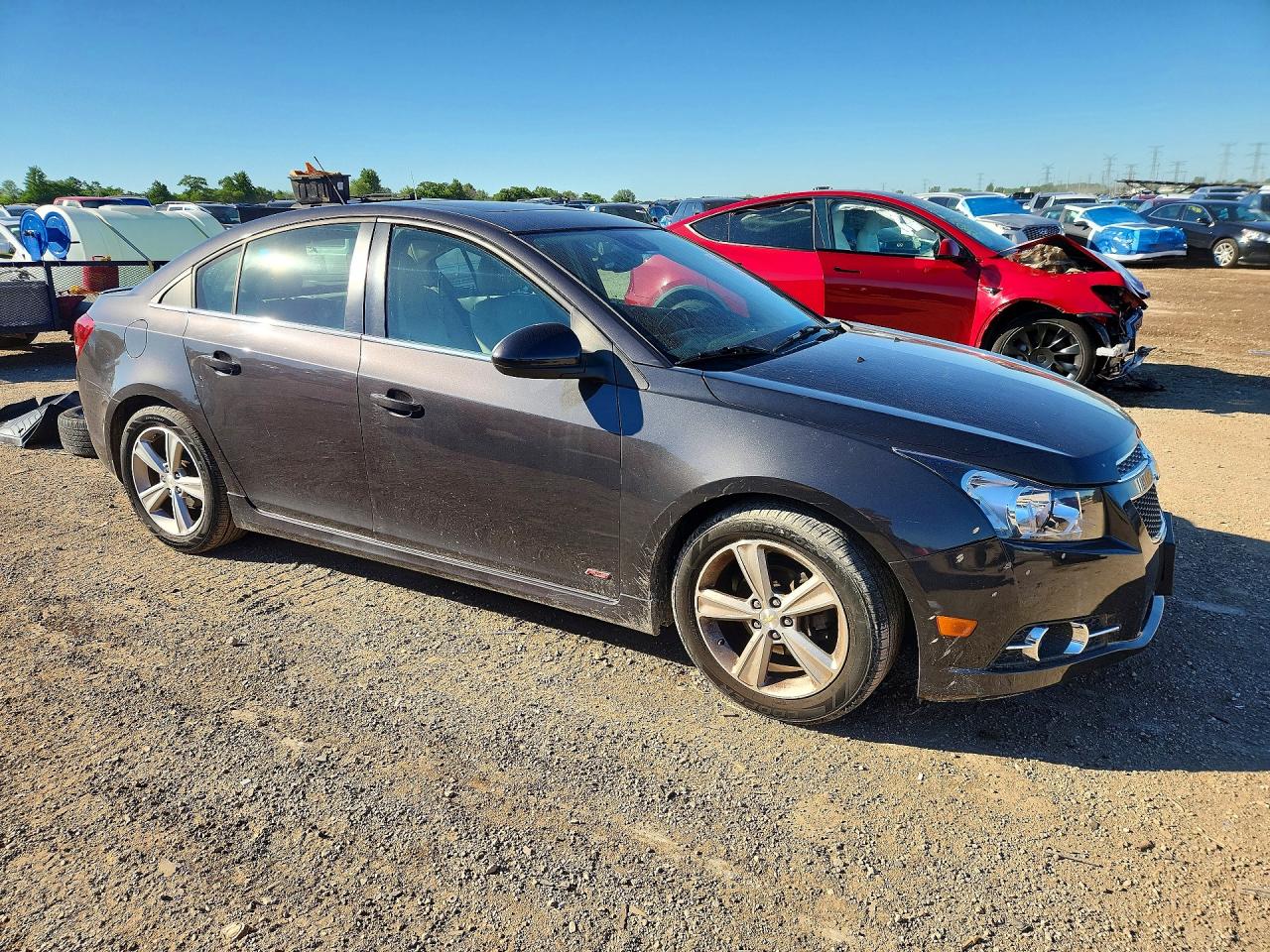 2014 Chevrolet Cruze Lt Charcoal vin: 1G1PE5SB4E7214685