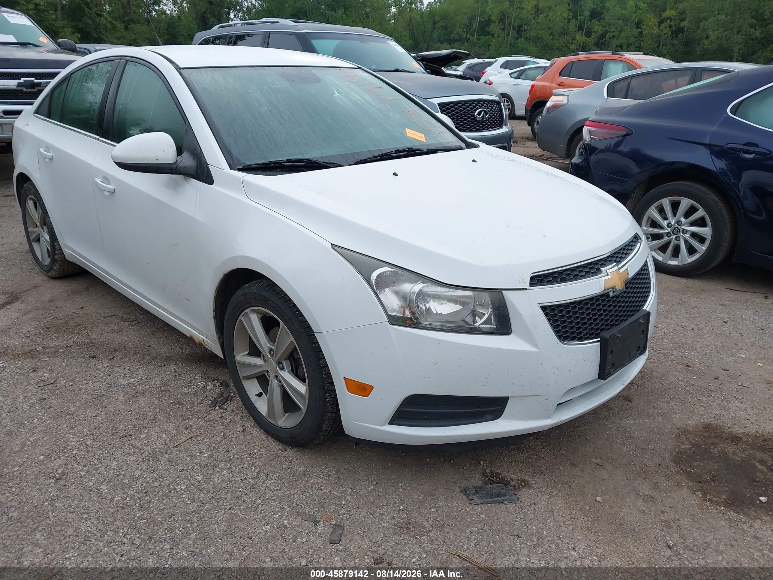 2014 Chevrolet Cruze 2lt Auto White vin: 1G1PE5SB4E7300708